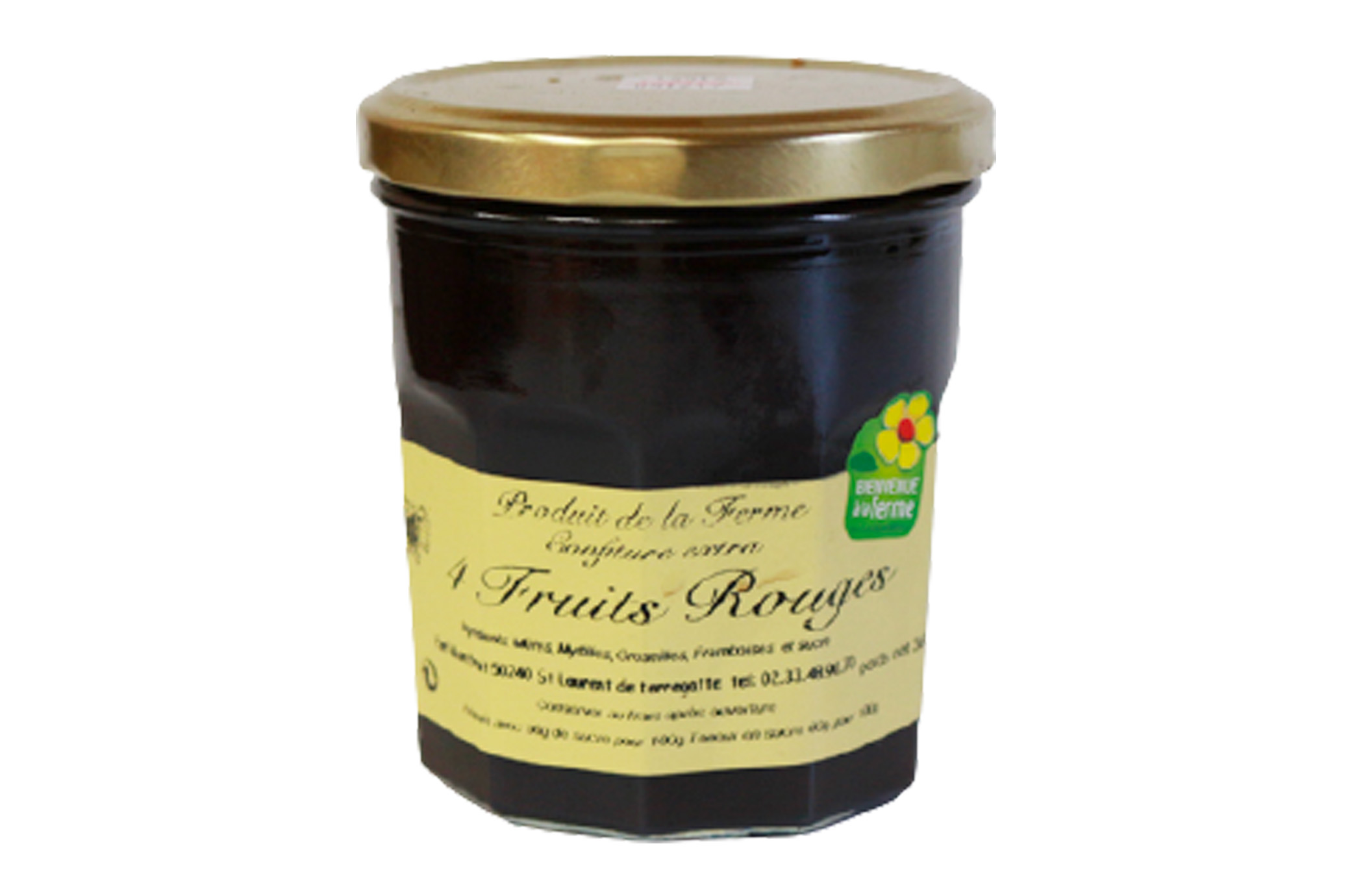 Confiture MONFRUIT 4 fruits rouges 360g