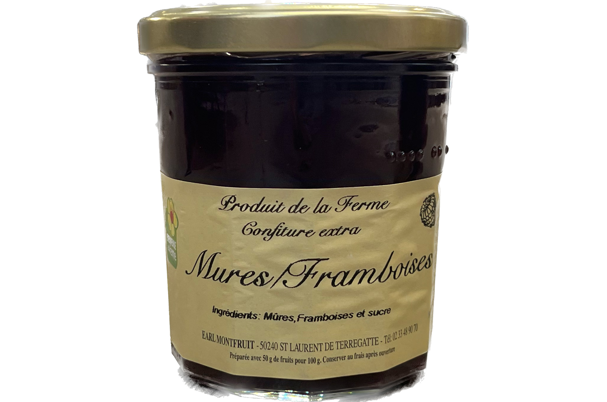 Confiture MONFRUIT Mûres Framboises 360g