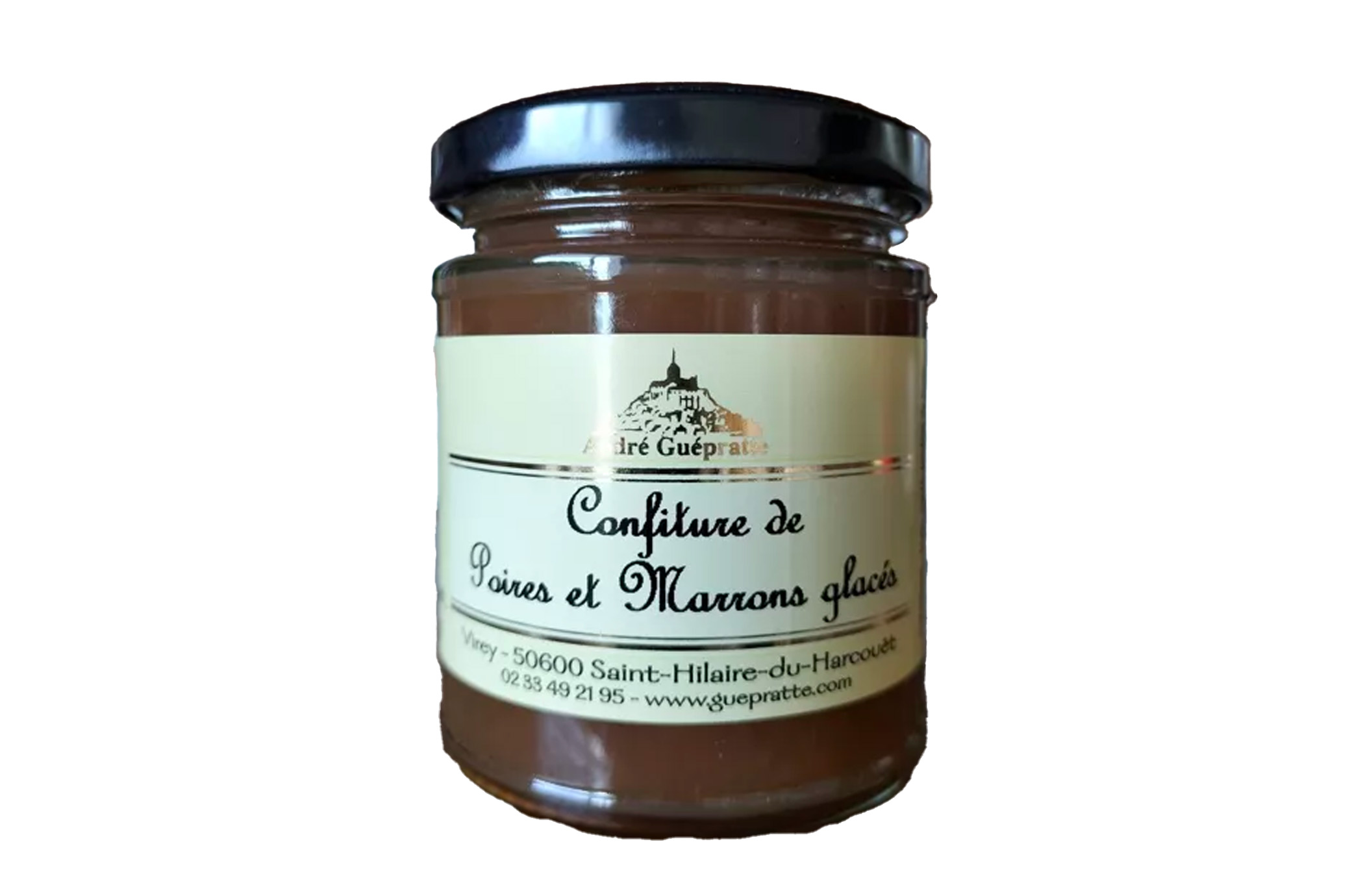 Confiture Poires et marrons glacés 210g - Guepratte