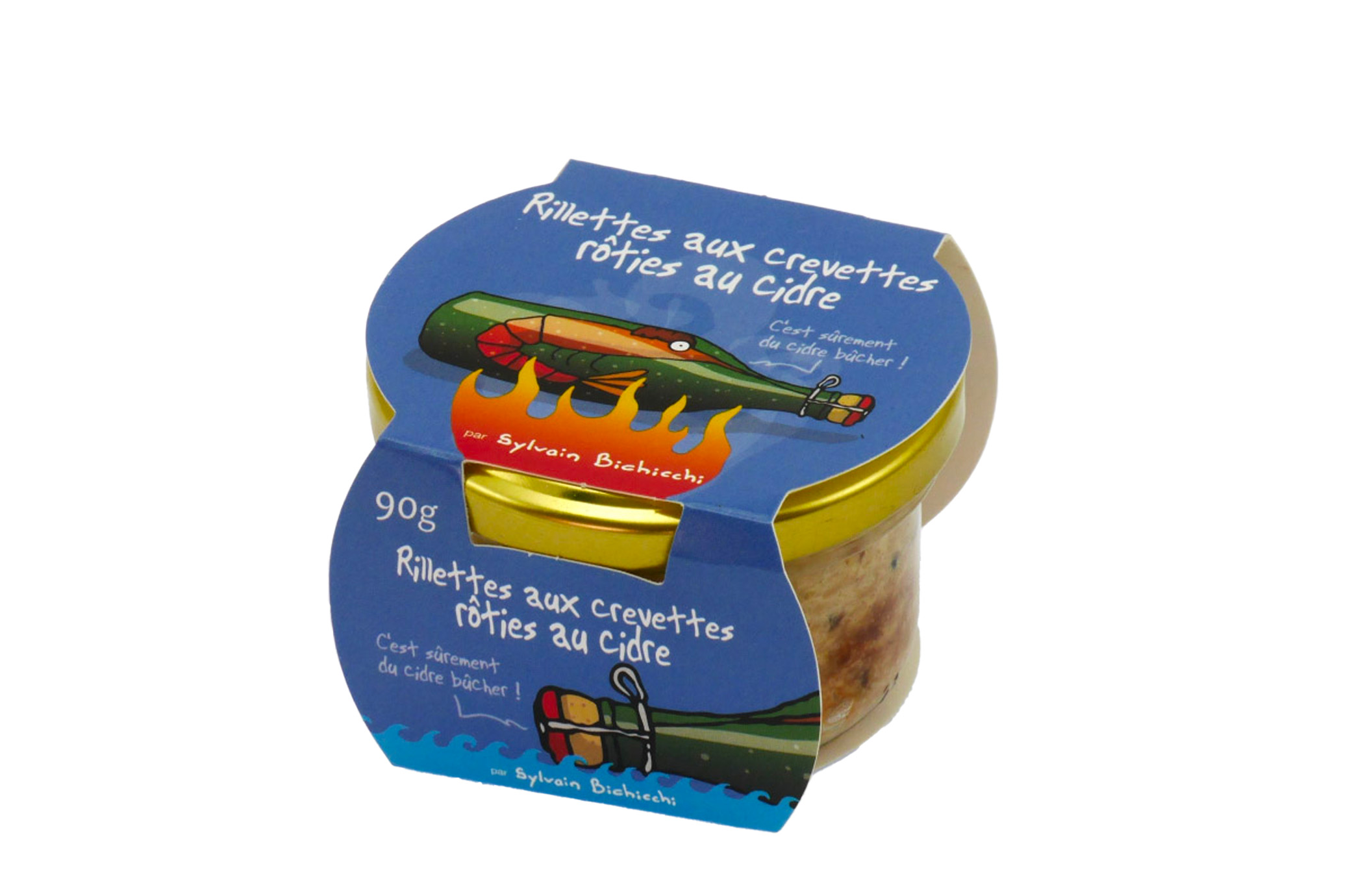 Rillettes de crevettes rôties au cidre 90g