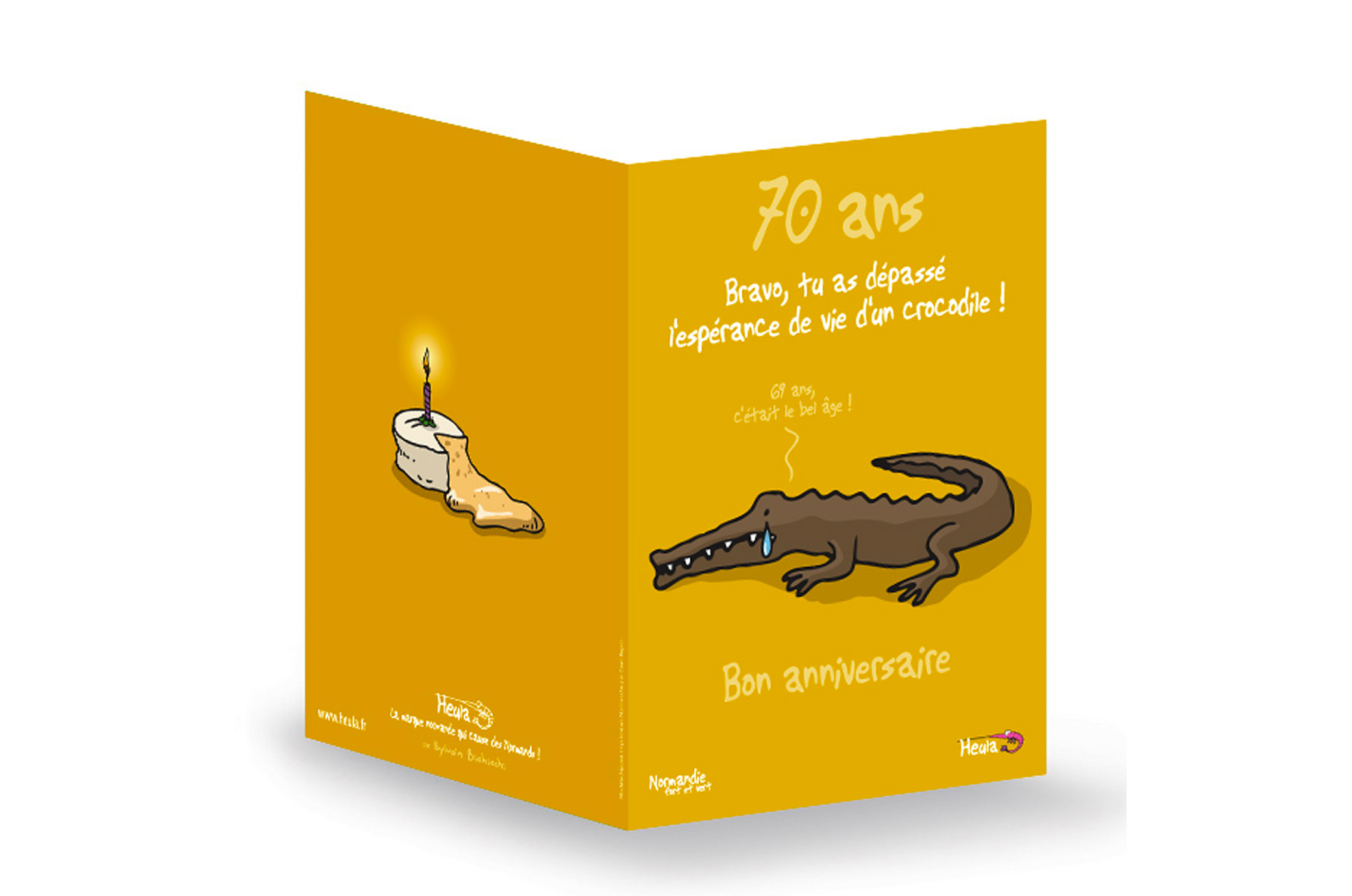 CP Souhait Anniv 70 ans avec enveloppe
