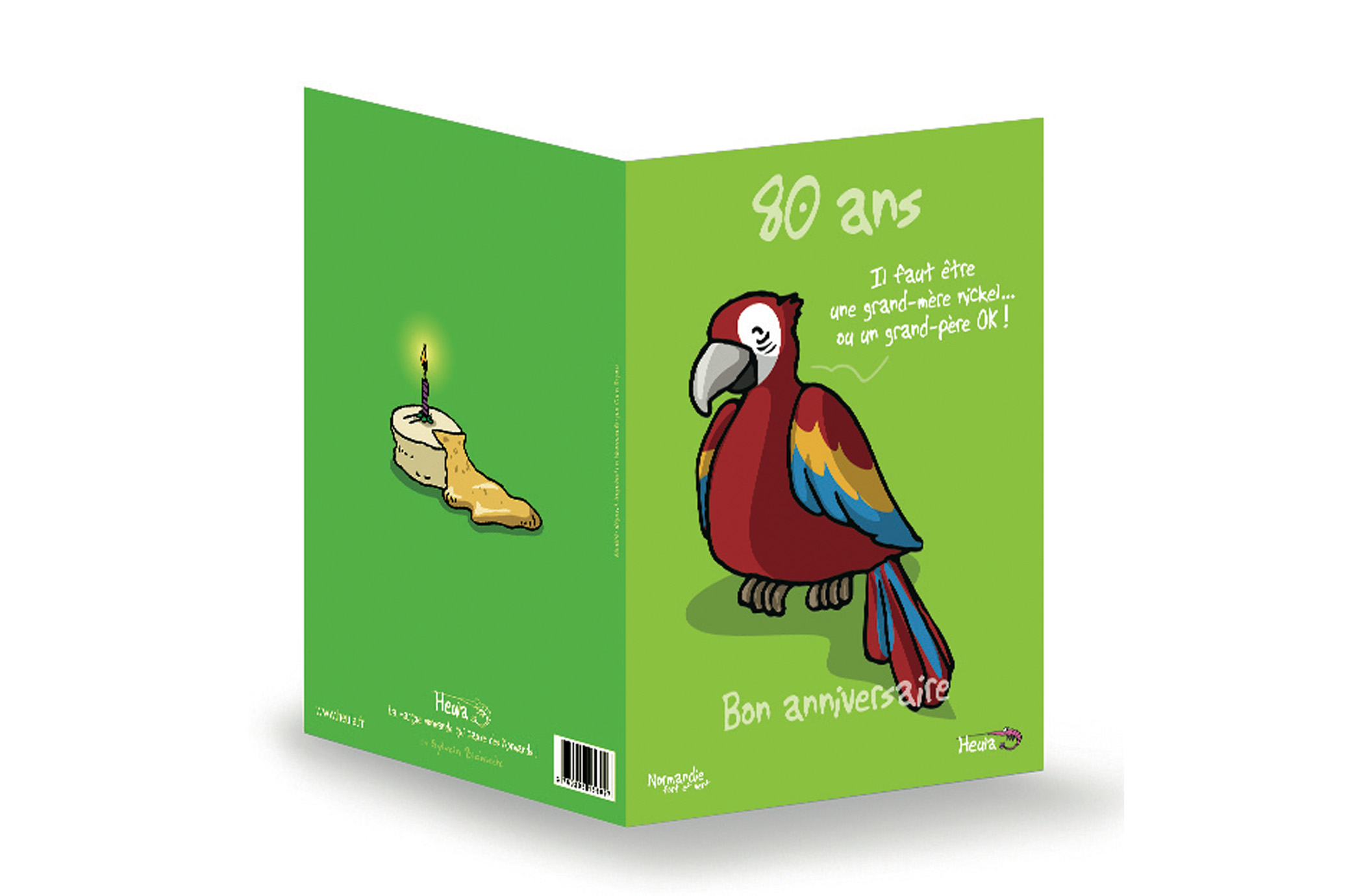 CP Souhait Anniv 80 ans avec enveloppe