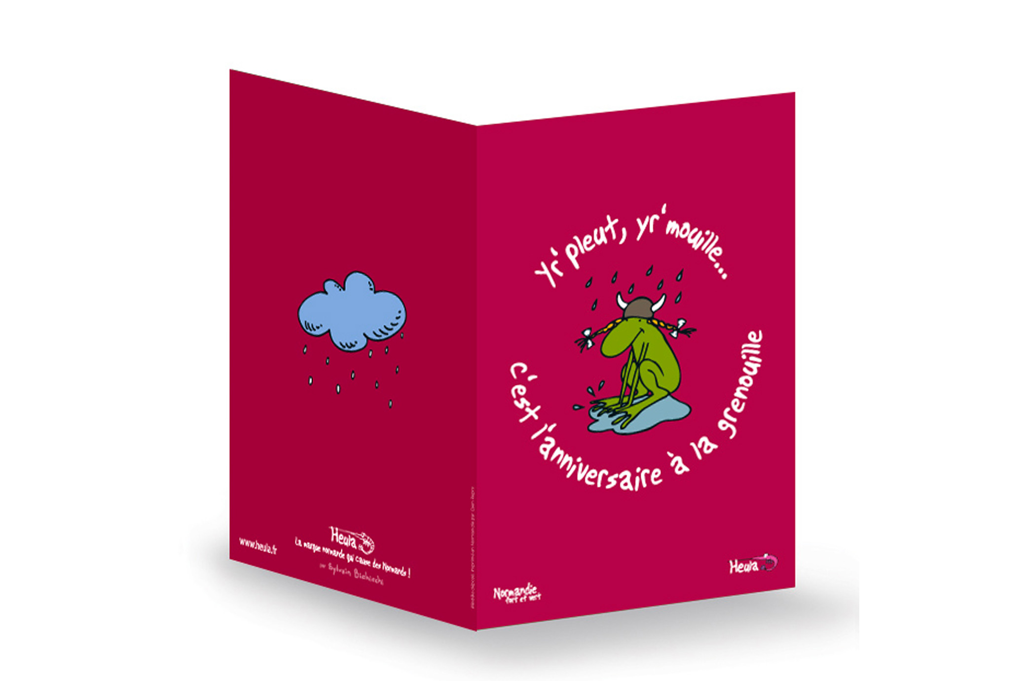 CP souhait Anniversaire GRENOUILLE avec enveloppe