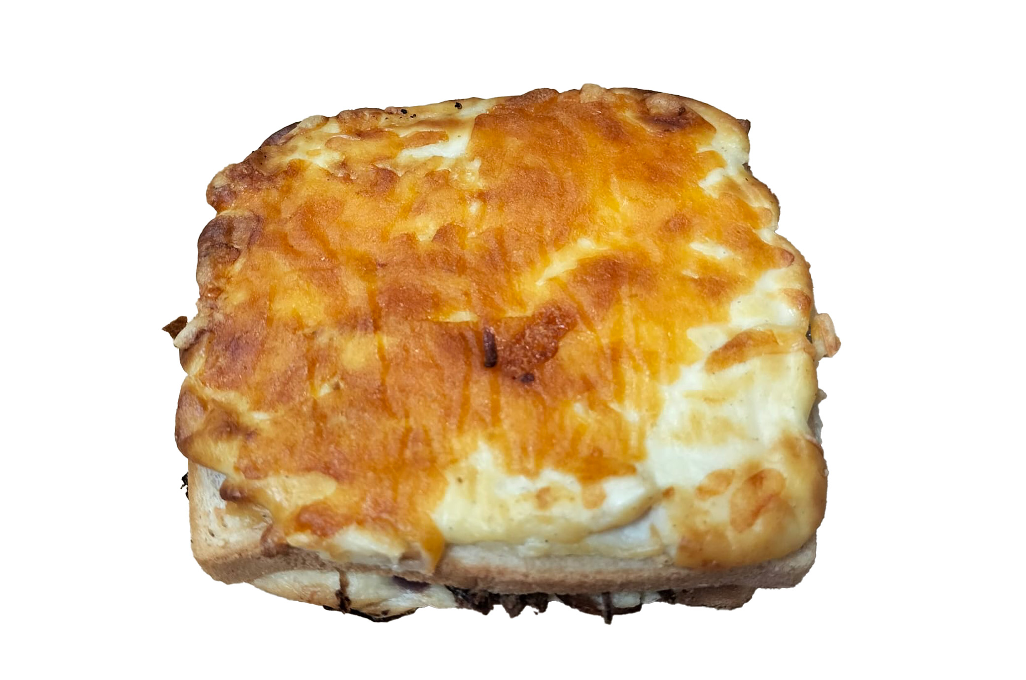 CROQUE BURGER BURGER (EFFILOCHE DE BŒUF MOUTARDE OIGNONS CHEDDAR)