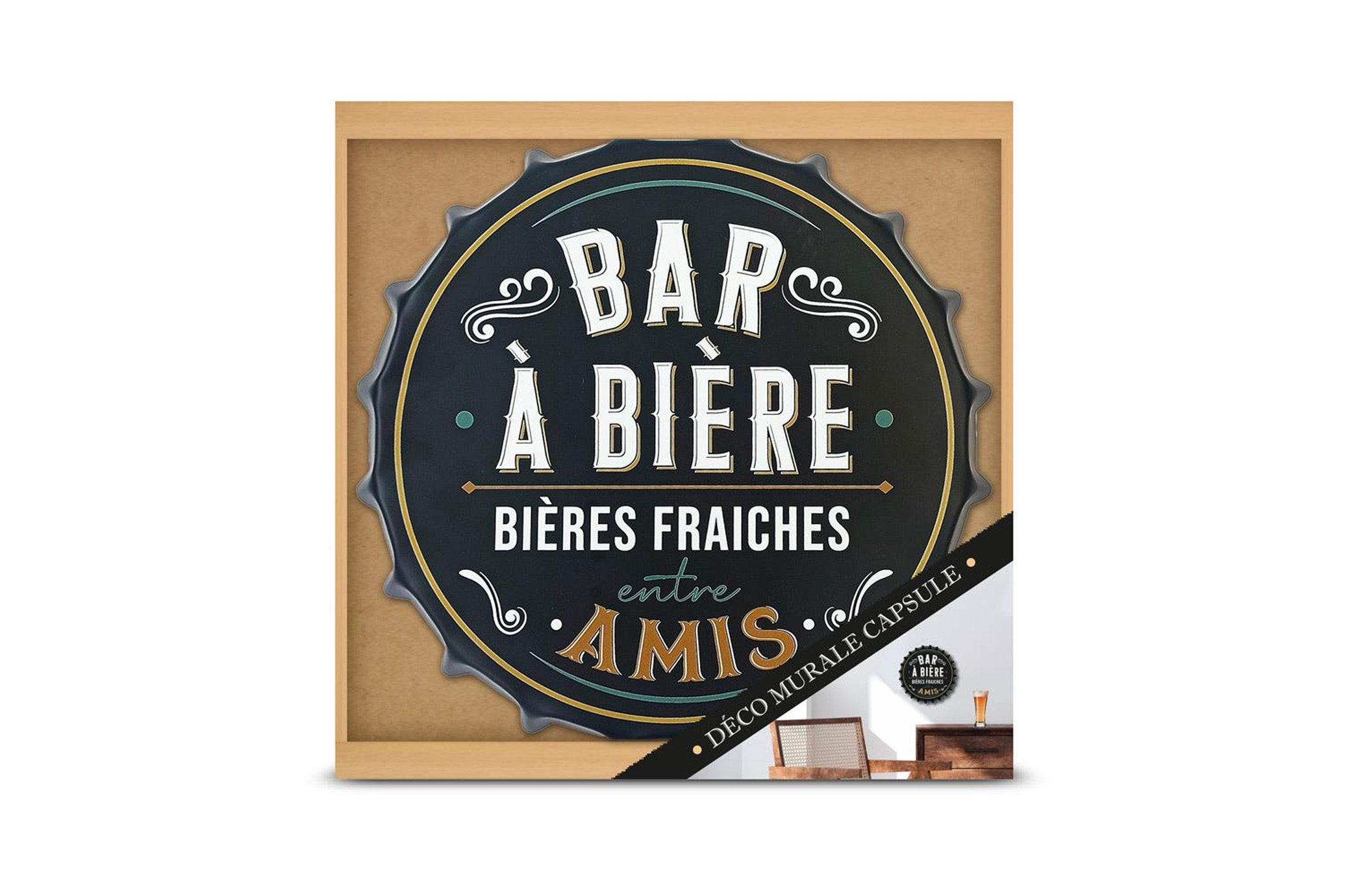 Déco murale capsule "bar a bière"