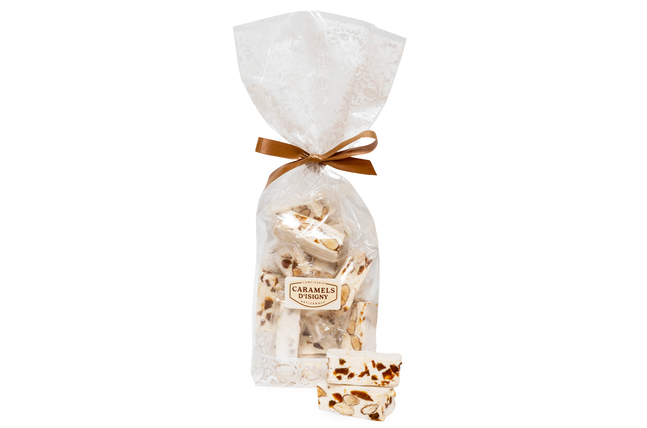 Dominos de Nougat Tendre au Caramel Beurre Salé 150g - Caramels d'Isigny