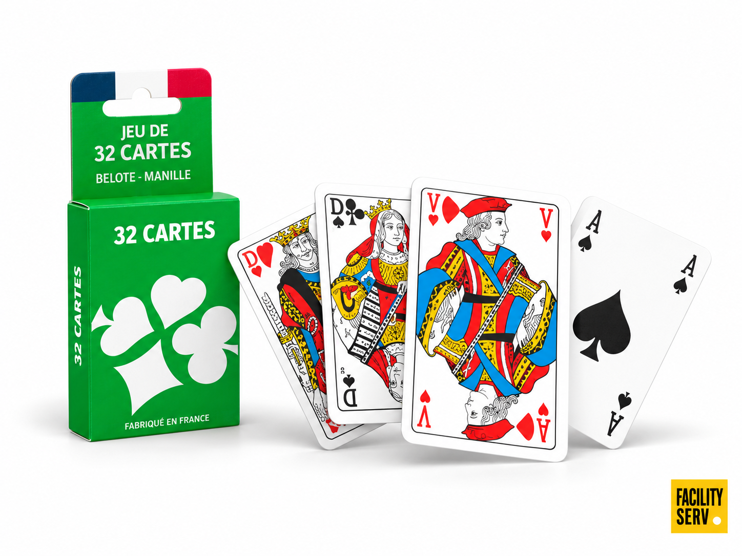 Ducale — Jeu de 32 cartes — Boîte Eco-pack zéro plastique