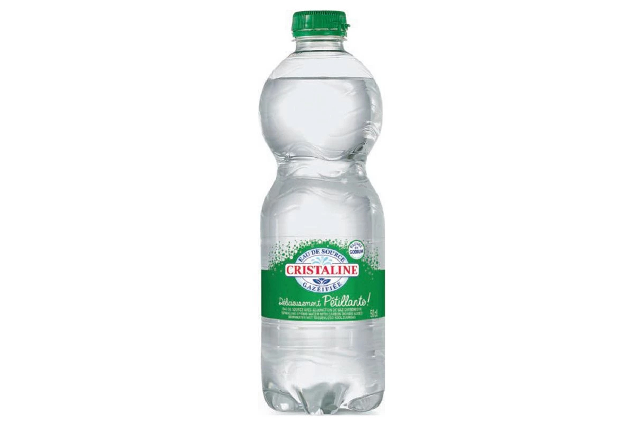 Eau de source pétillante CRISTALINE 50cl