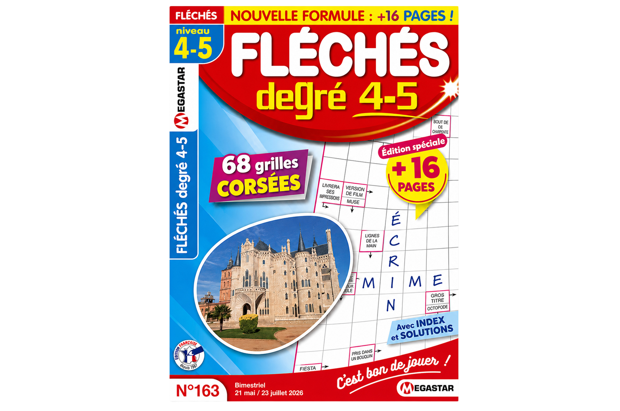 Fléchés Degré 4-5 – 68 grilles corsées (+16 pages) – Megastar