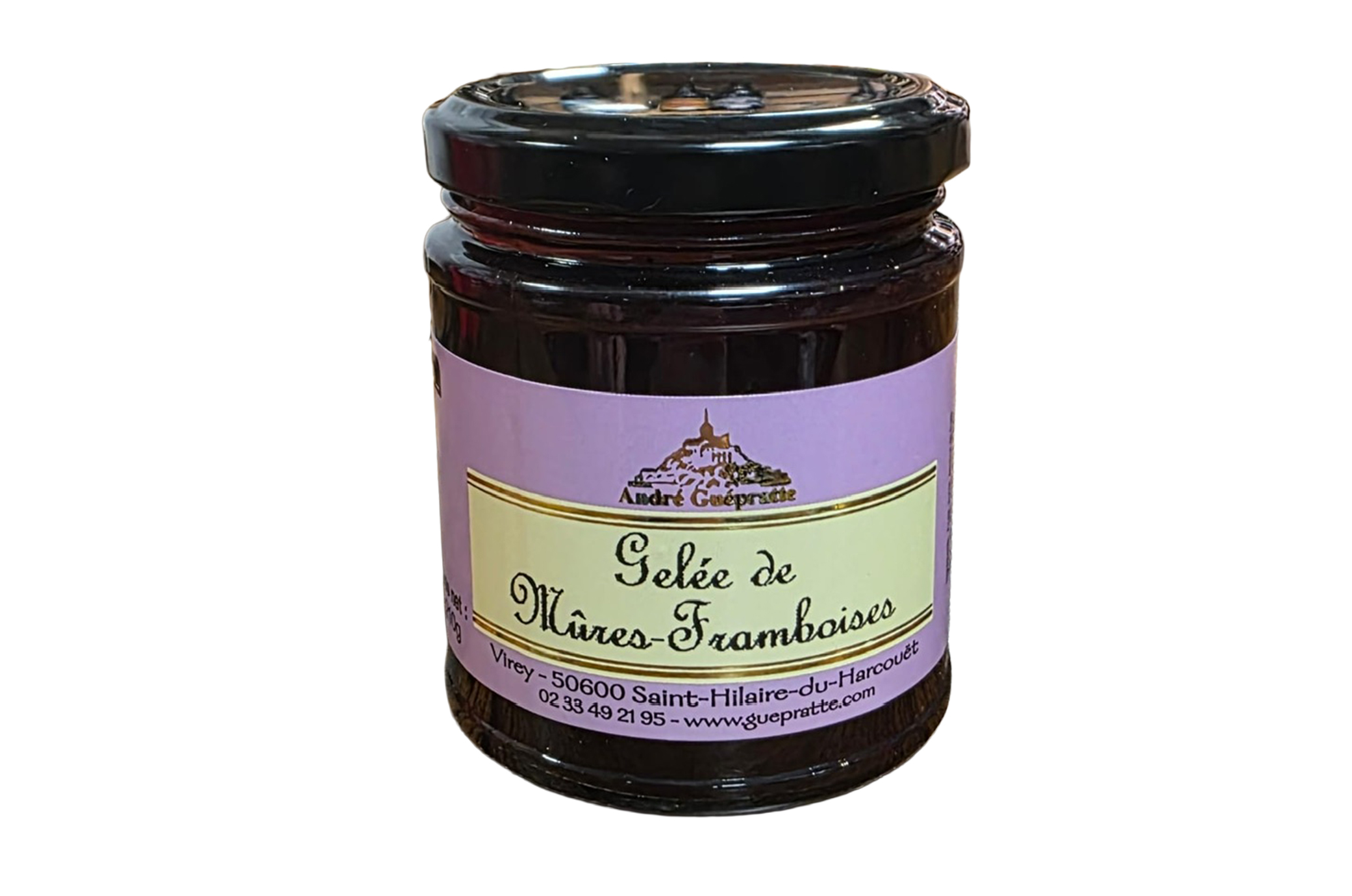 Gelée de Mûres & Framboises 210g – André Guepratte