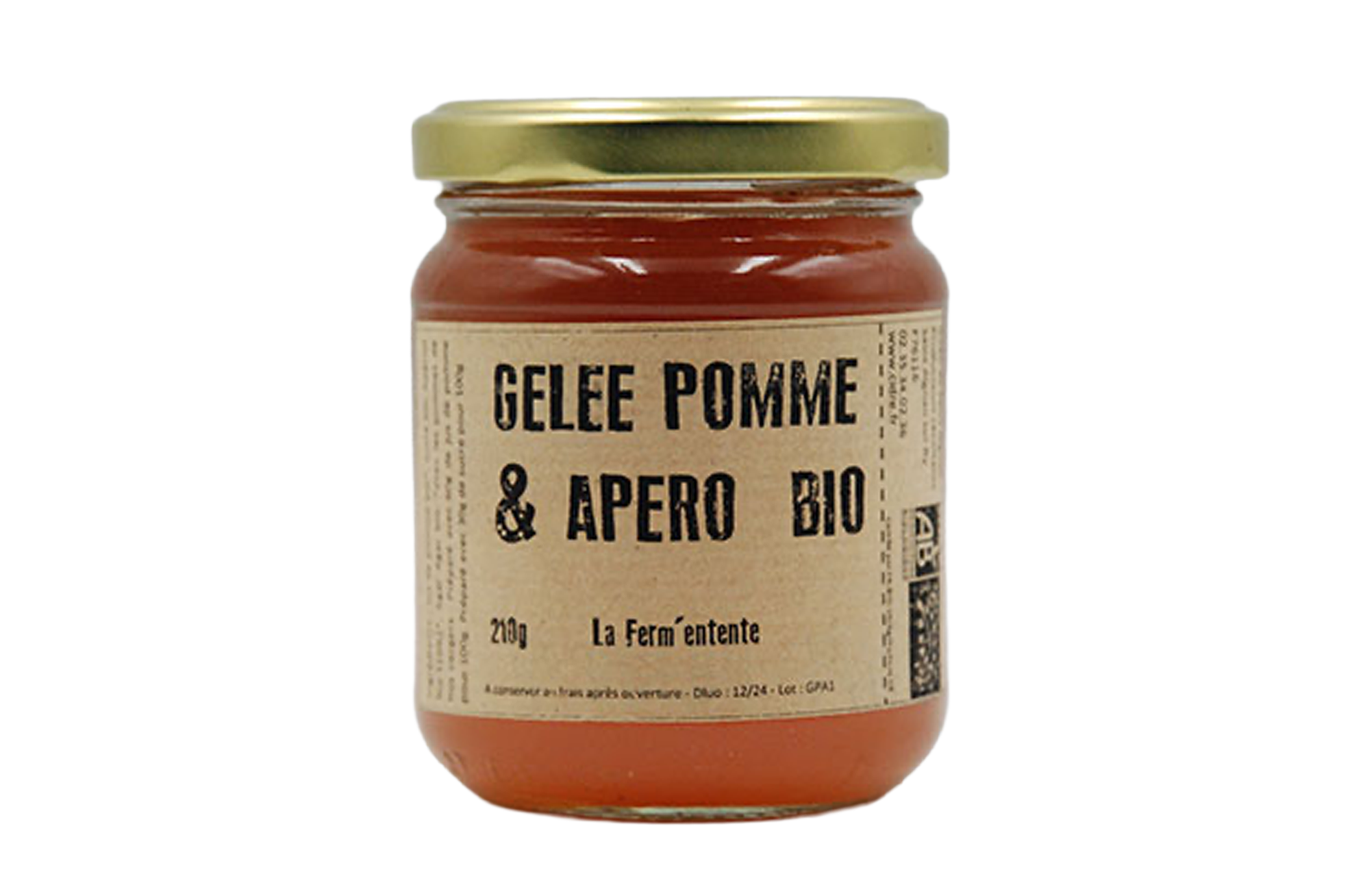 Gelée de pomme & apéro 210g (La ferm'entente)