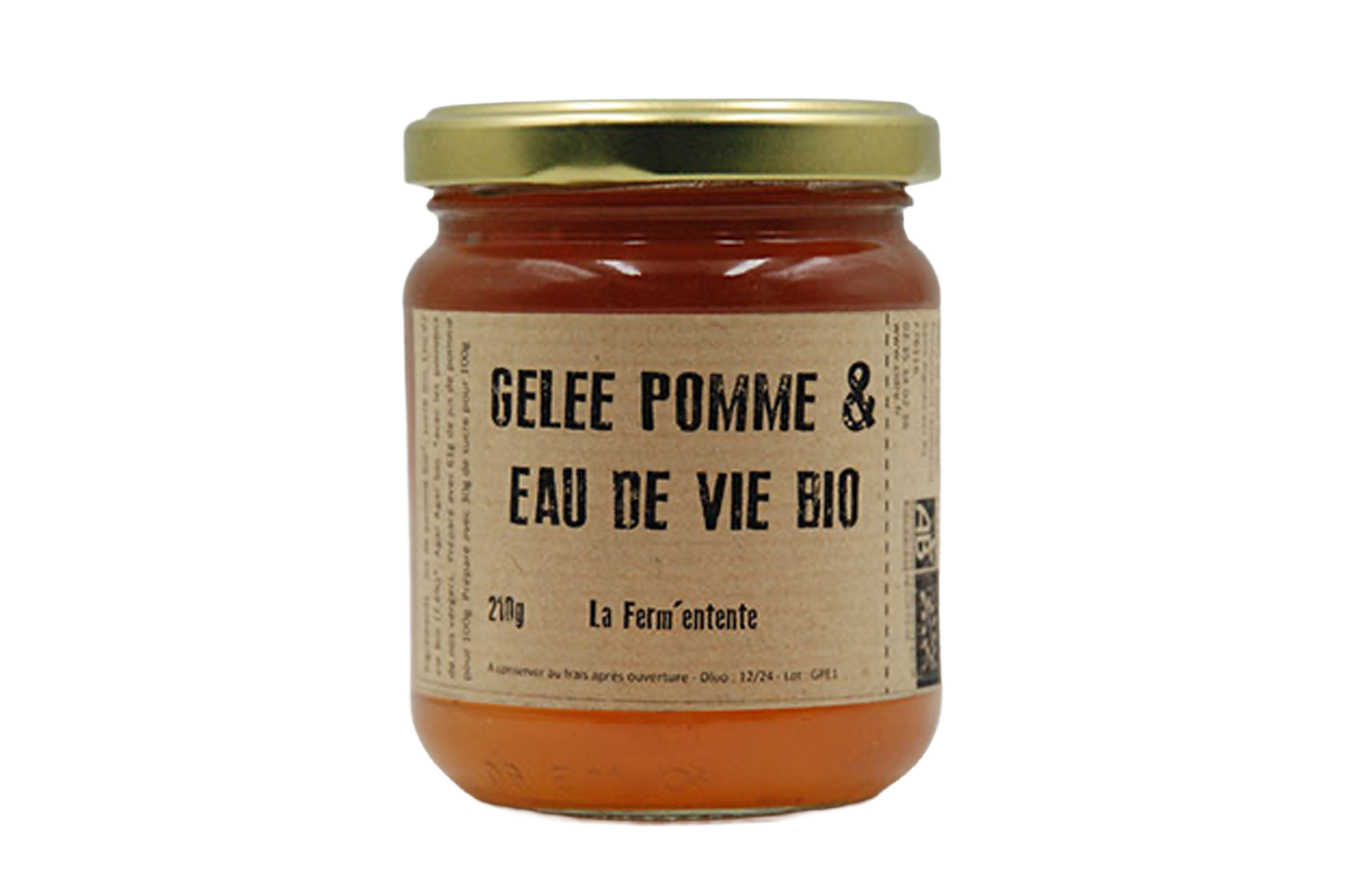 Gelée de Pomme & Eau-de-Vie – 210 g – La Ferm’Entente