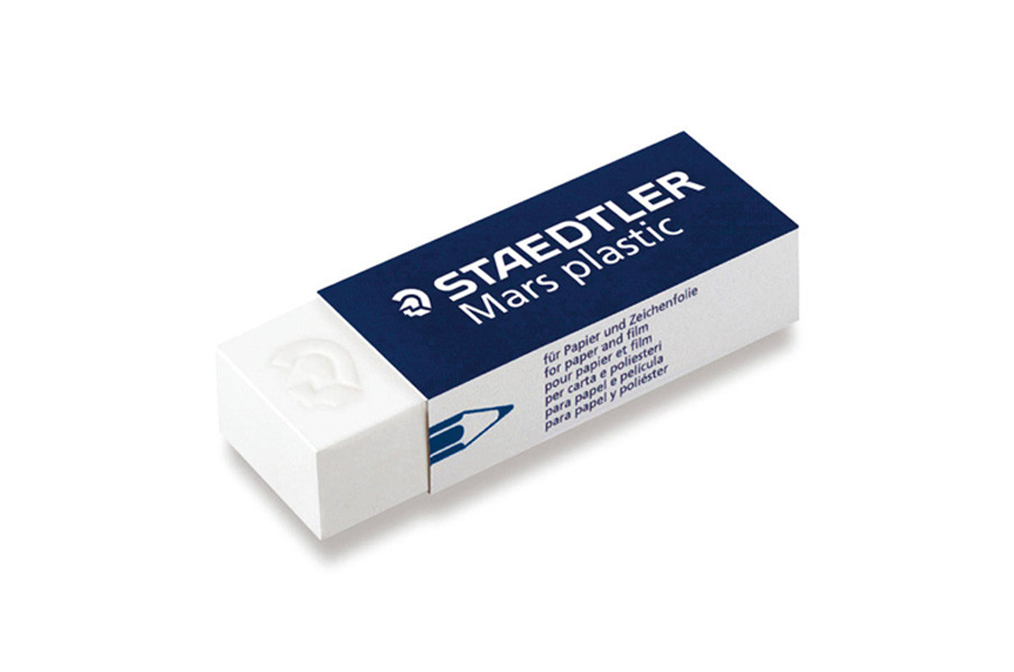 ✏️ Gomme STAEDTLER Mars Plastic – Blanche – Haute Qualité