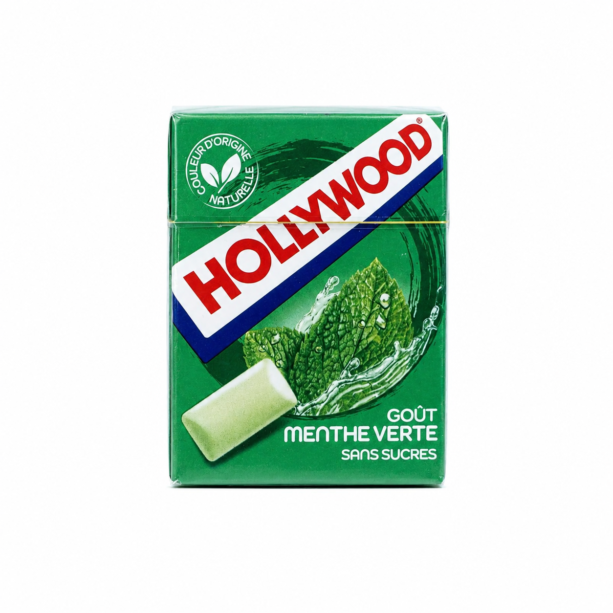 Hollywood Menthe Verte – Chewing-gum Sans Sucres – 14 g