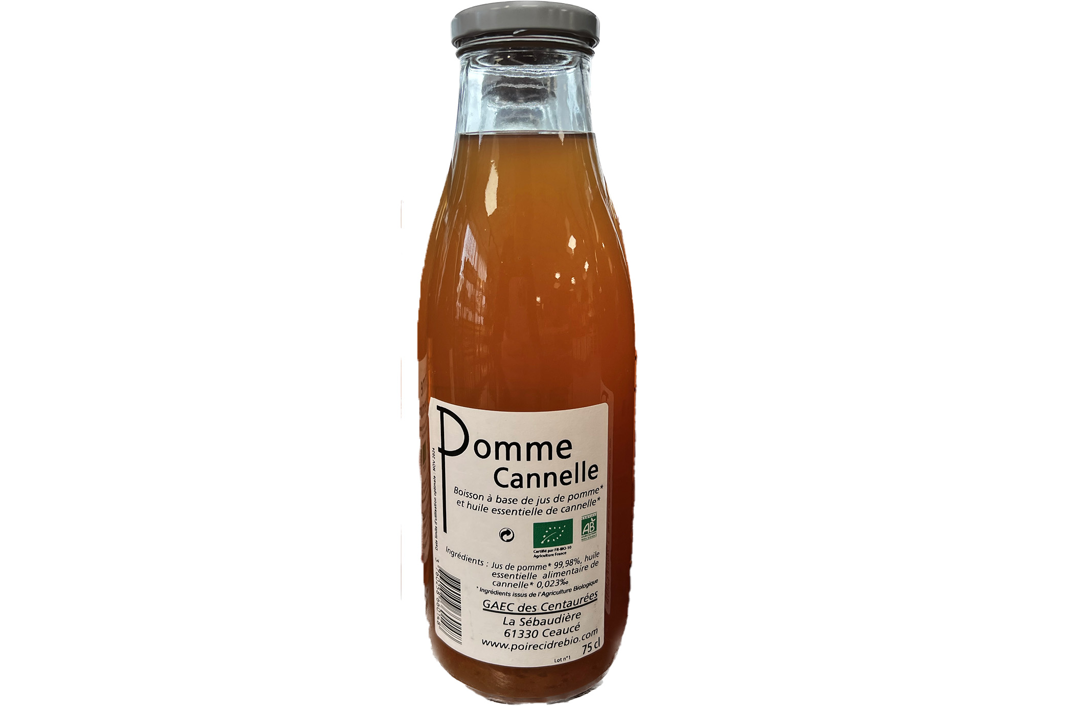 Jus de Pomme Cannelle 75cl GAEC DES CENTAUREES