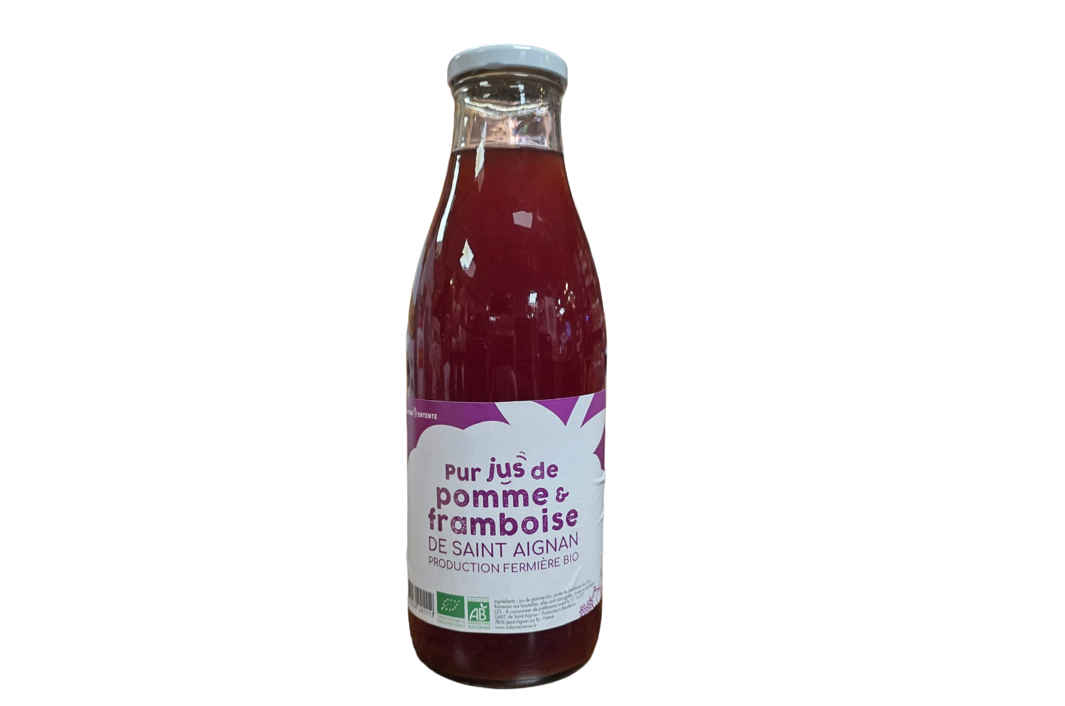 Jus de Pomme & Framboise Bio 1l – La Ferm’entente