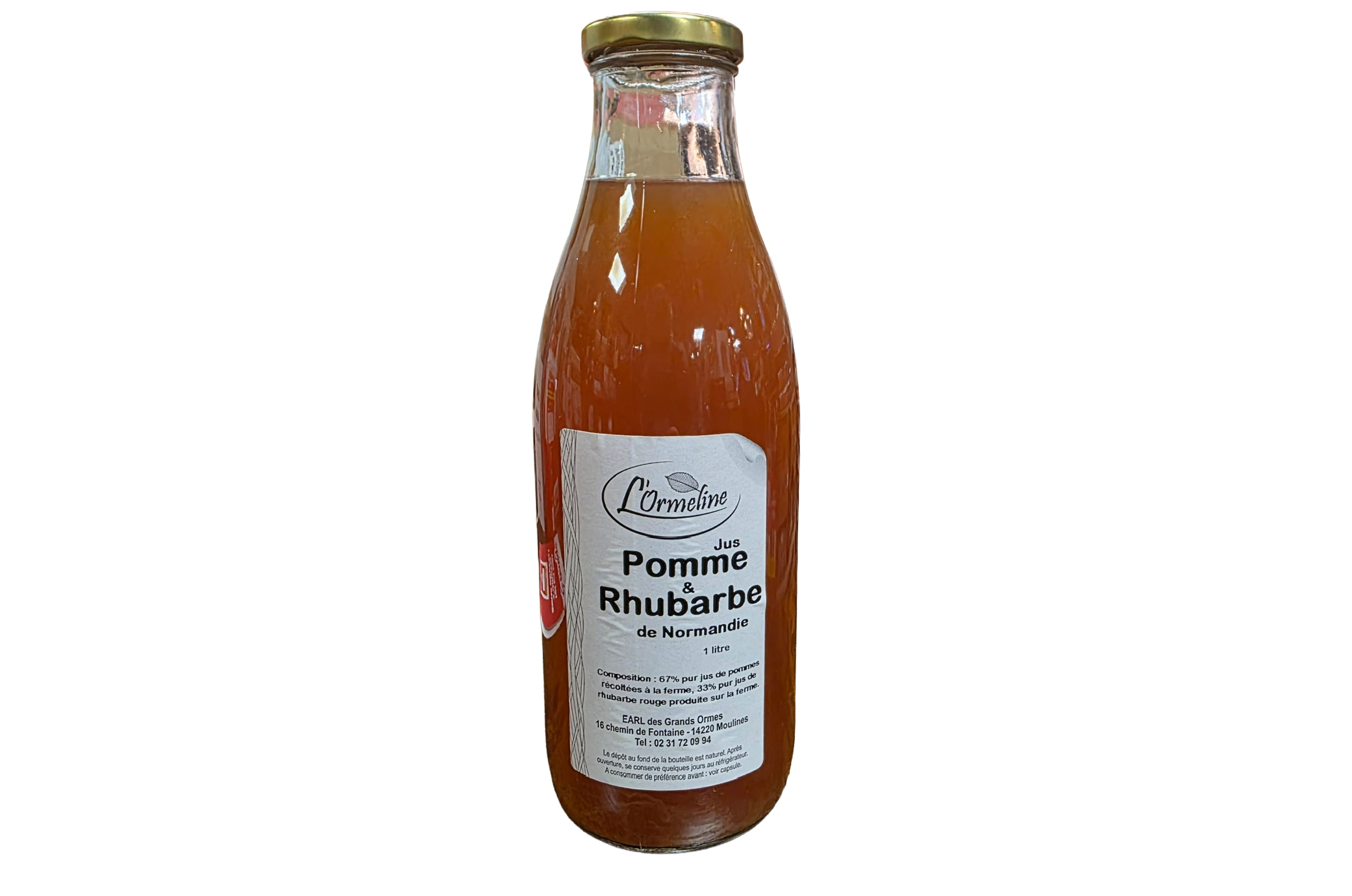 Jus de Pomme & Rhubarbe – L’Ormeline