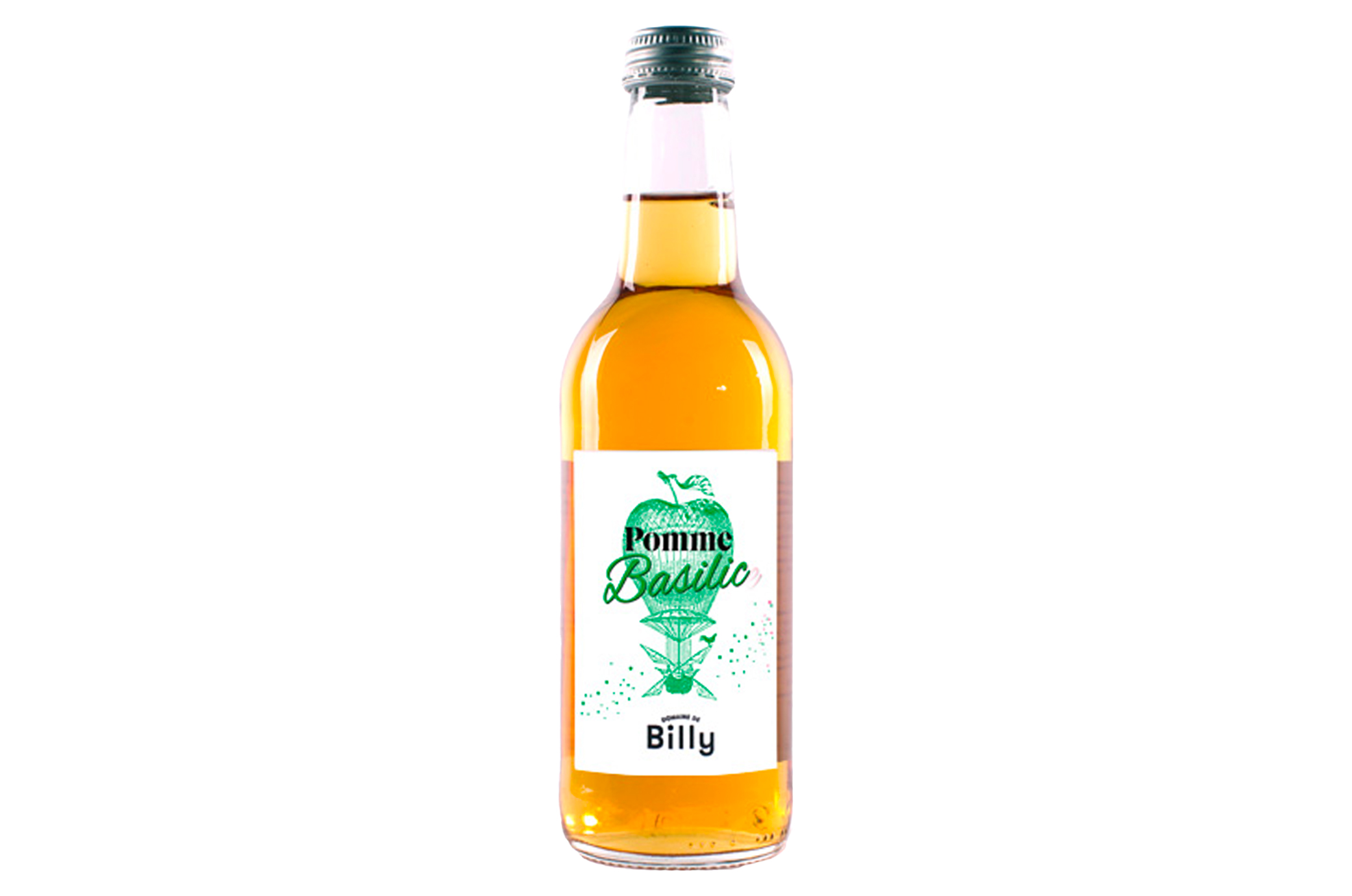 Jus Pomme & Basilic 33cl – Ferme de Billy