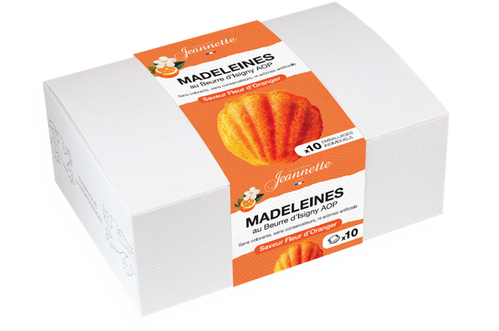 Madeleines à la fleur d'oranger 250g – Biscuiterie Jeannette