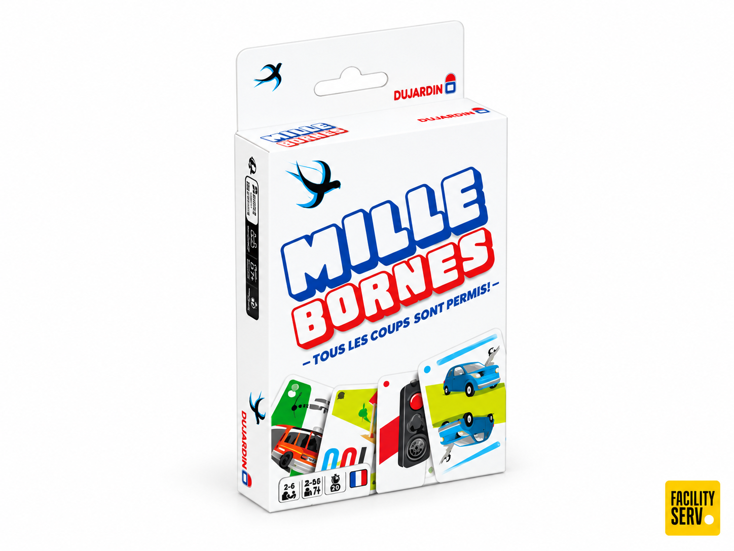 Mille Bornes Pocket — Jeu de cartes familial — Format voyage