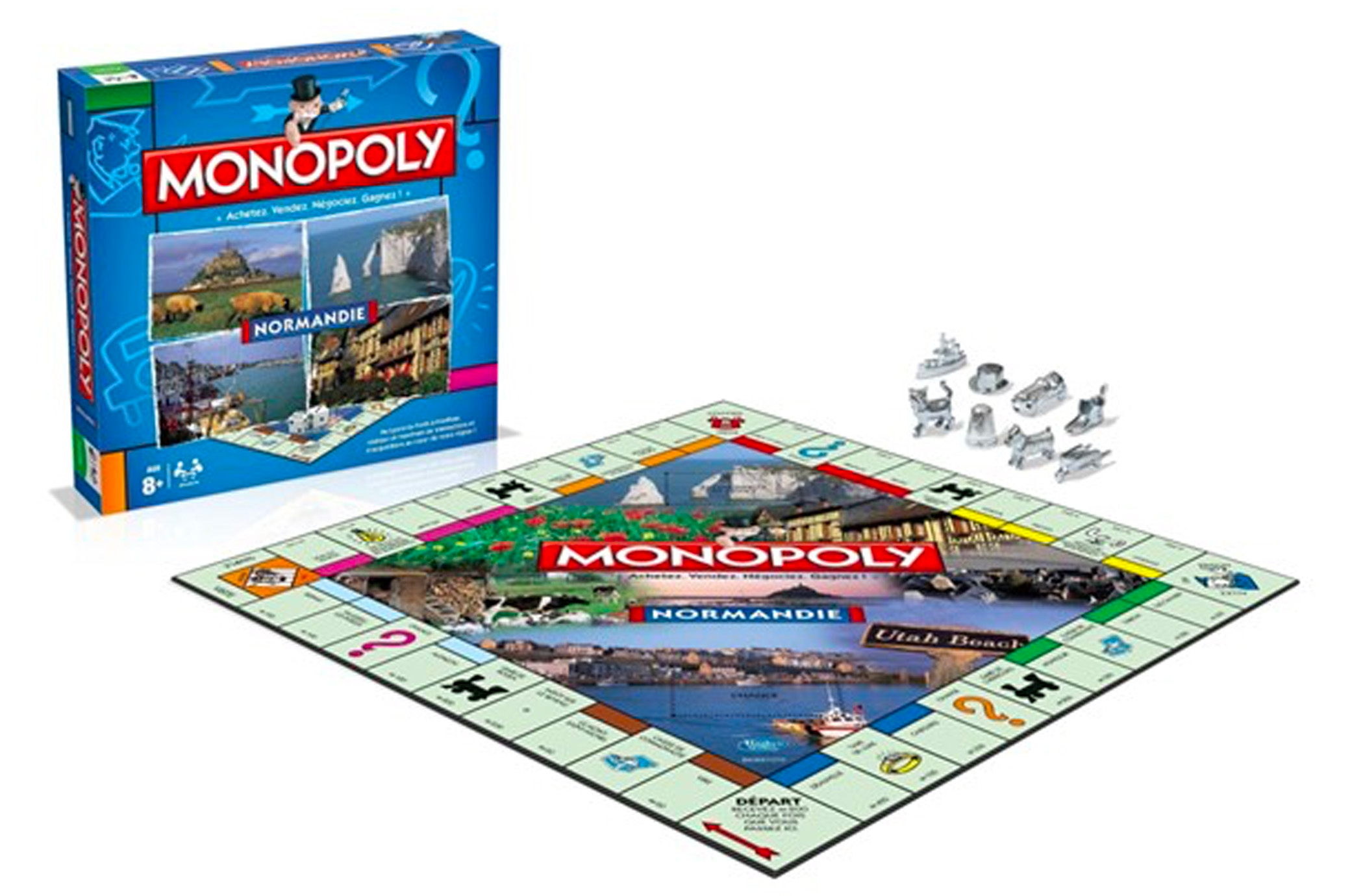 Monopoly Normandie — Jeu de société — Dès 8 ans — Winning Moves