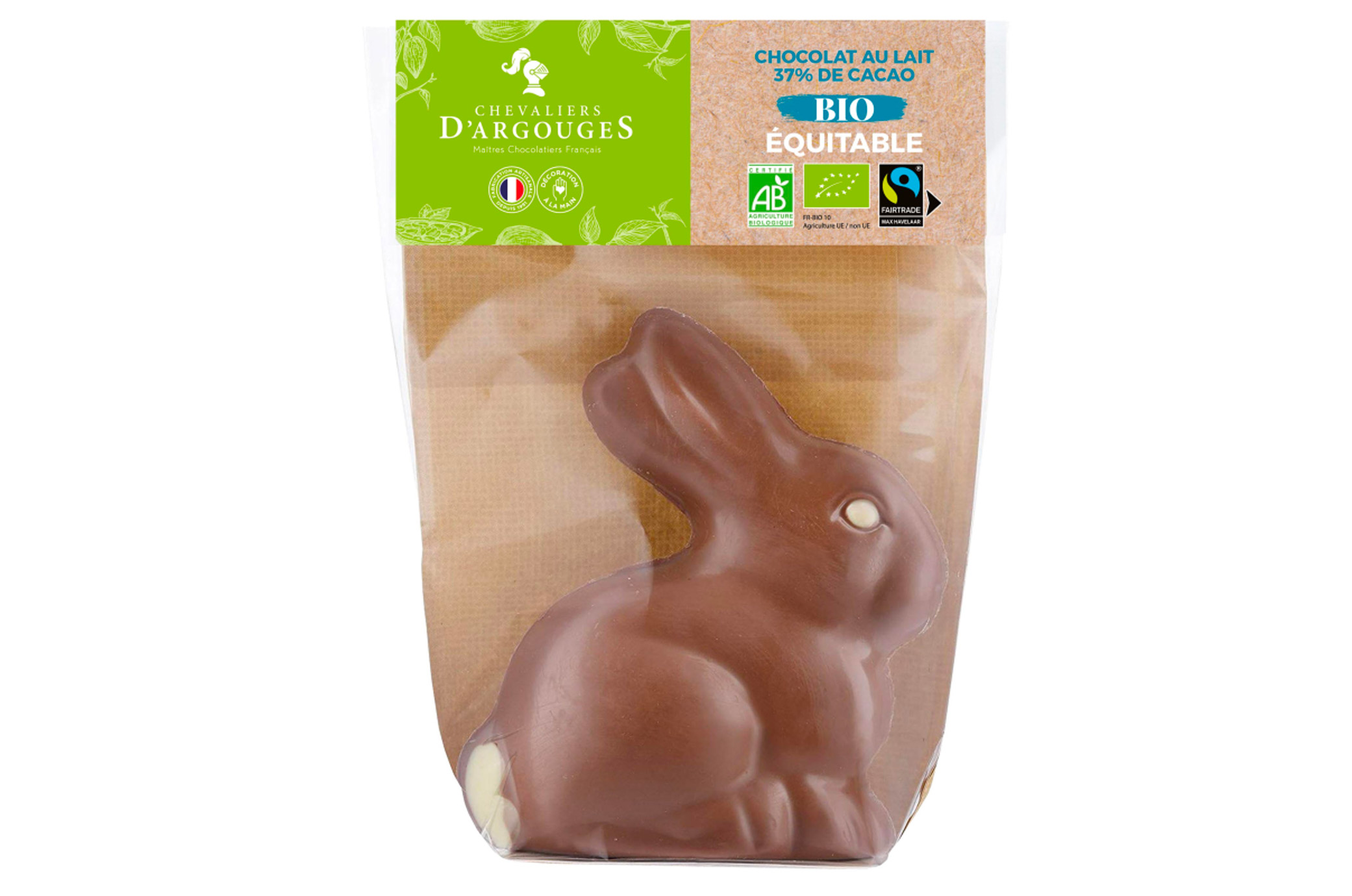MOULAGE LAPIN BIO/EQUITABLE CHOCOLAT LAIT 37% 70G