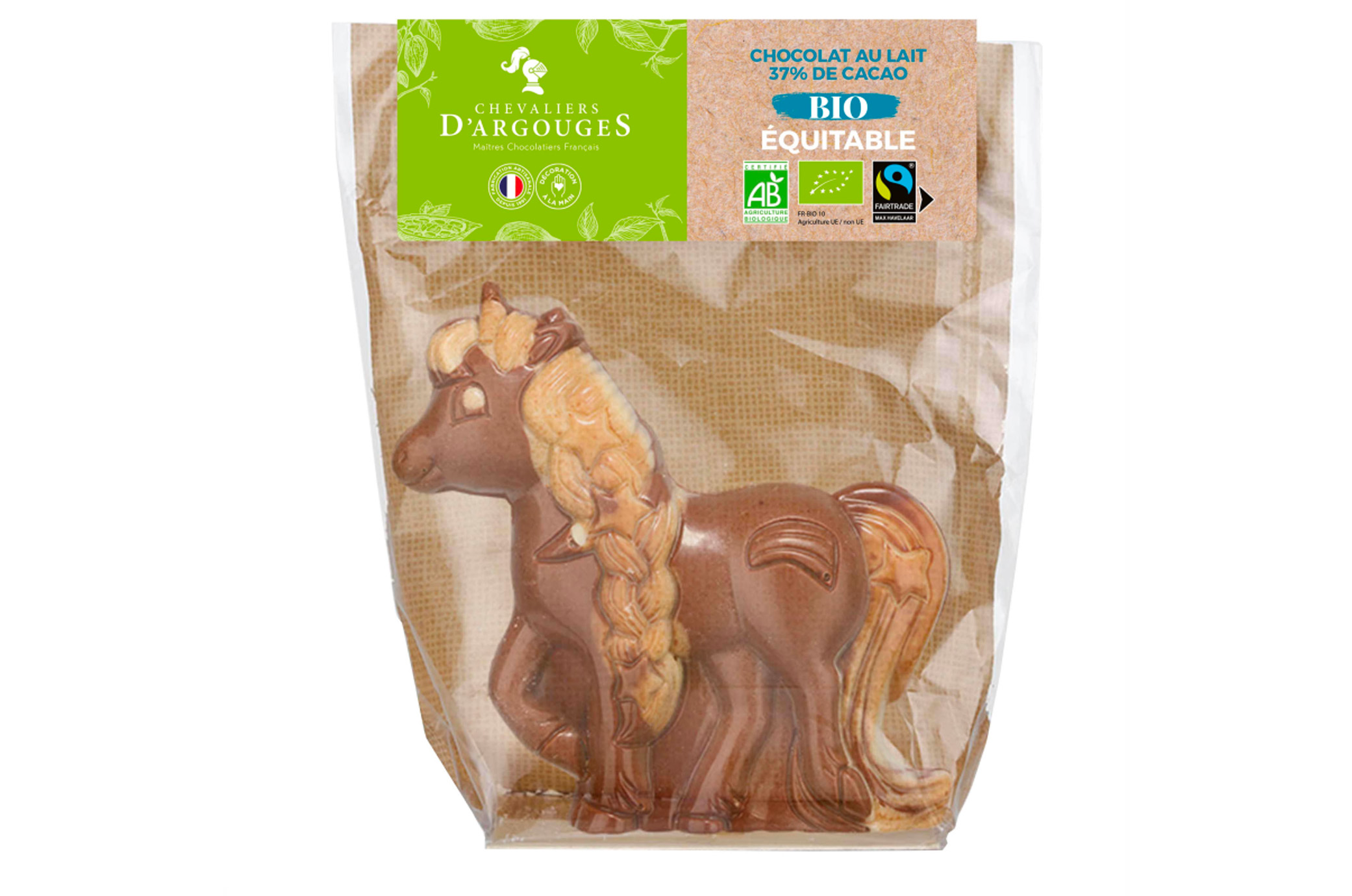 MOULAGE LICORNE BIO/EQUITABLE CHOCOLAT LAIT 37% 90G