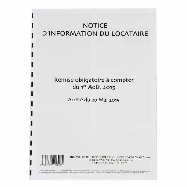 🏠 Notice d’Information du Locataire Weber – Format A4 – 8 pages