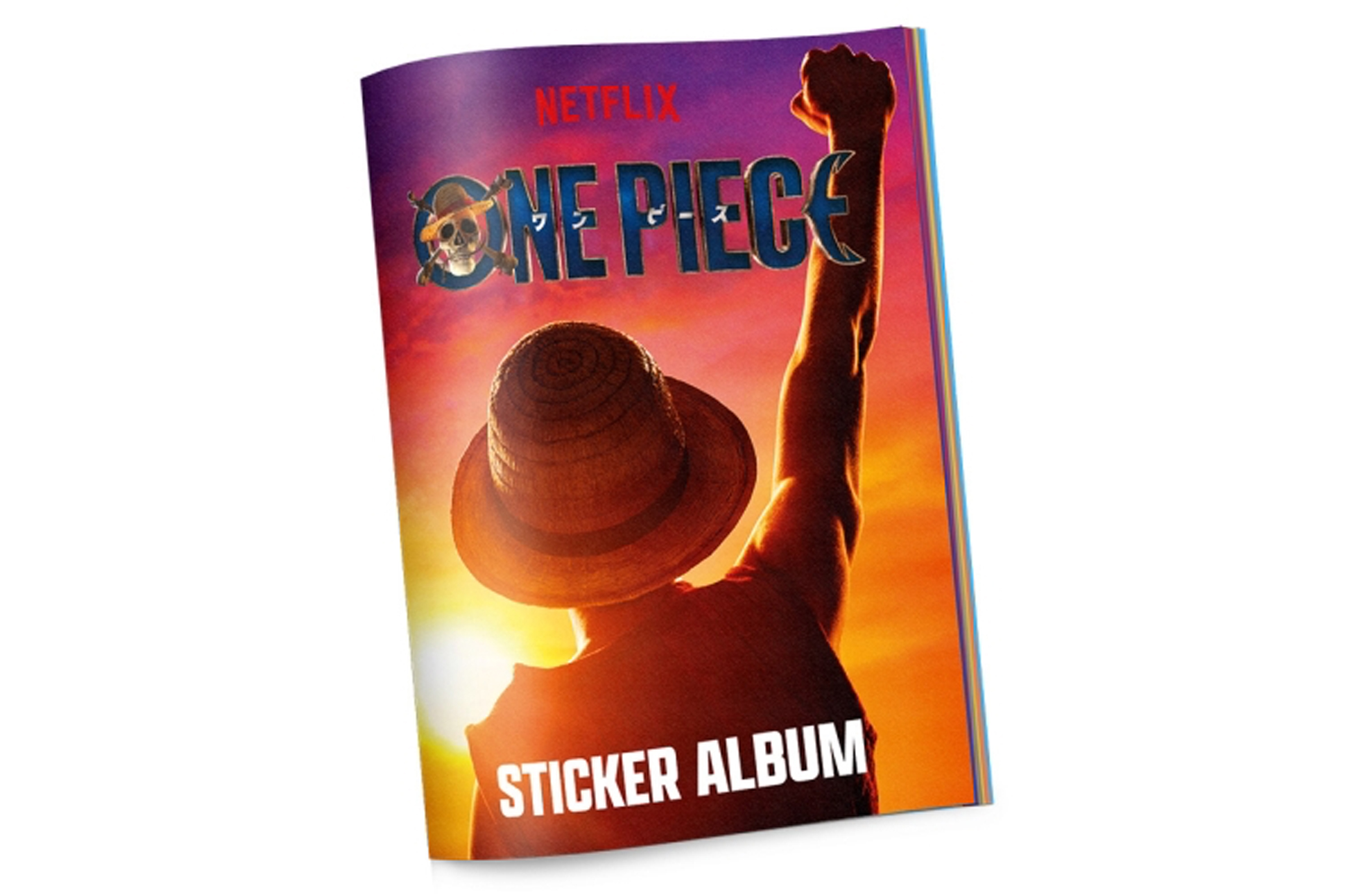 ONE PIECE – Album + Pochettes LIVE ACTION (1 album + 5 pochettes de 5 stickers)