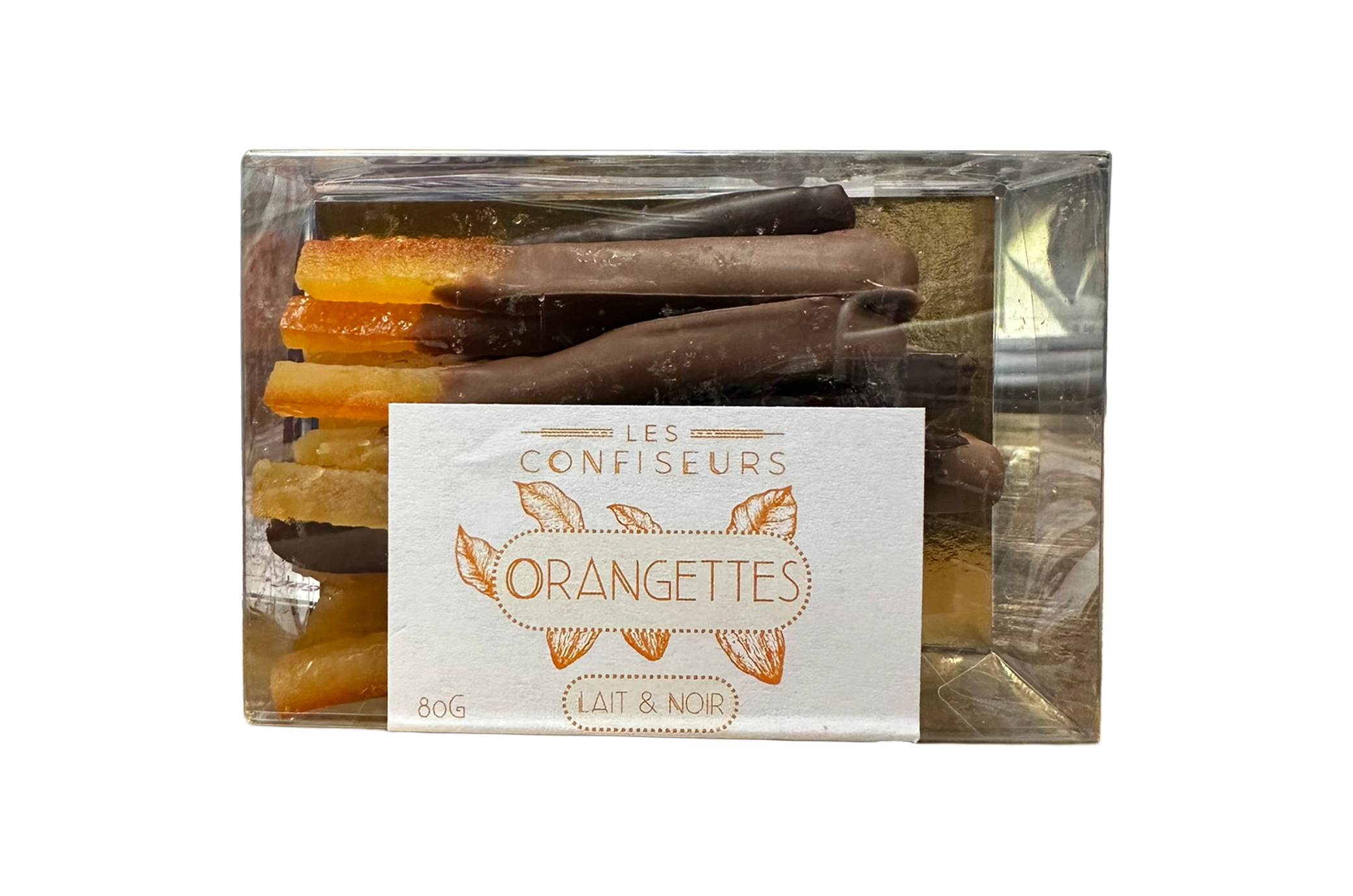 Orangettes enrobées de chocolat 80g