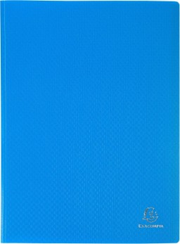 📁 Porte-vues Exacompta OPAK – A4 – 80 vues – Pochettes grainées antireflet Bleu