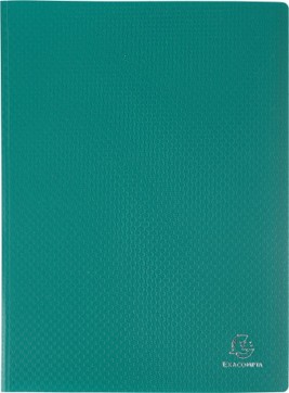 📁 Porte-vues Exacompta OPAK – A4 – 80 vues – Pochettes grainées antireflet Vert Marine