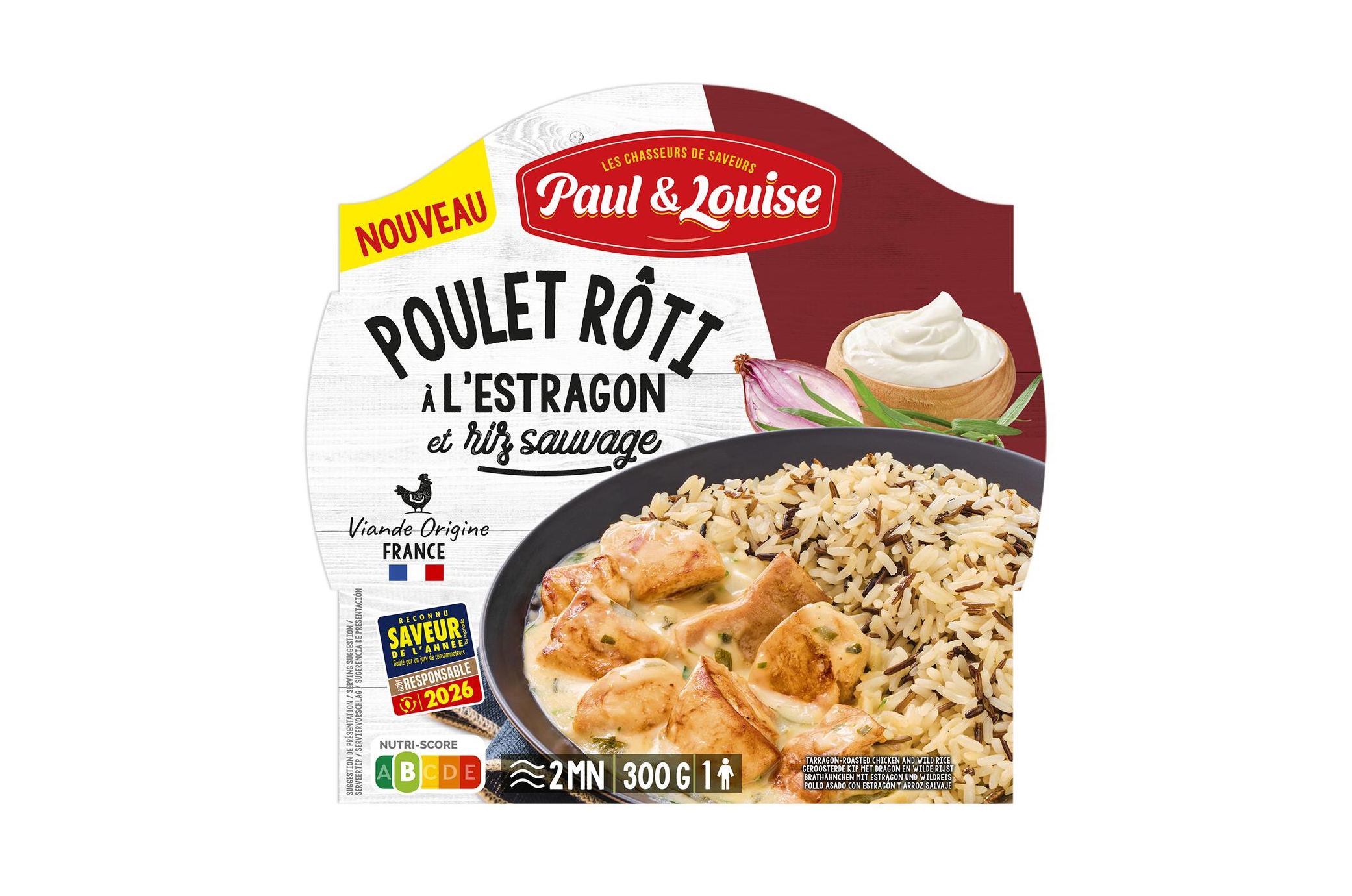 Poulet rôti à l'estragon (300g) – Paul et Louise