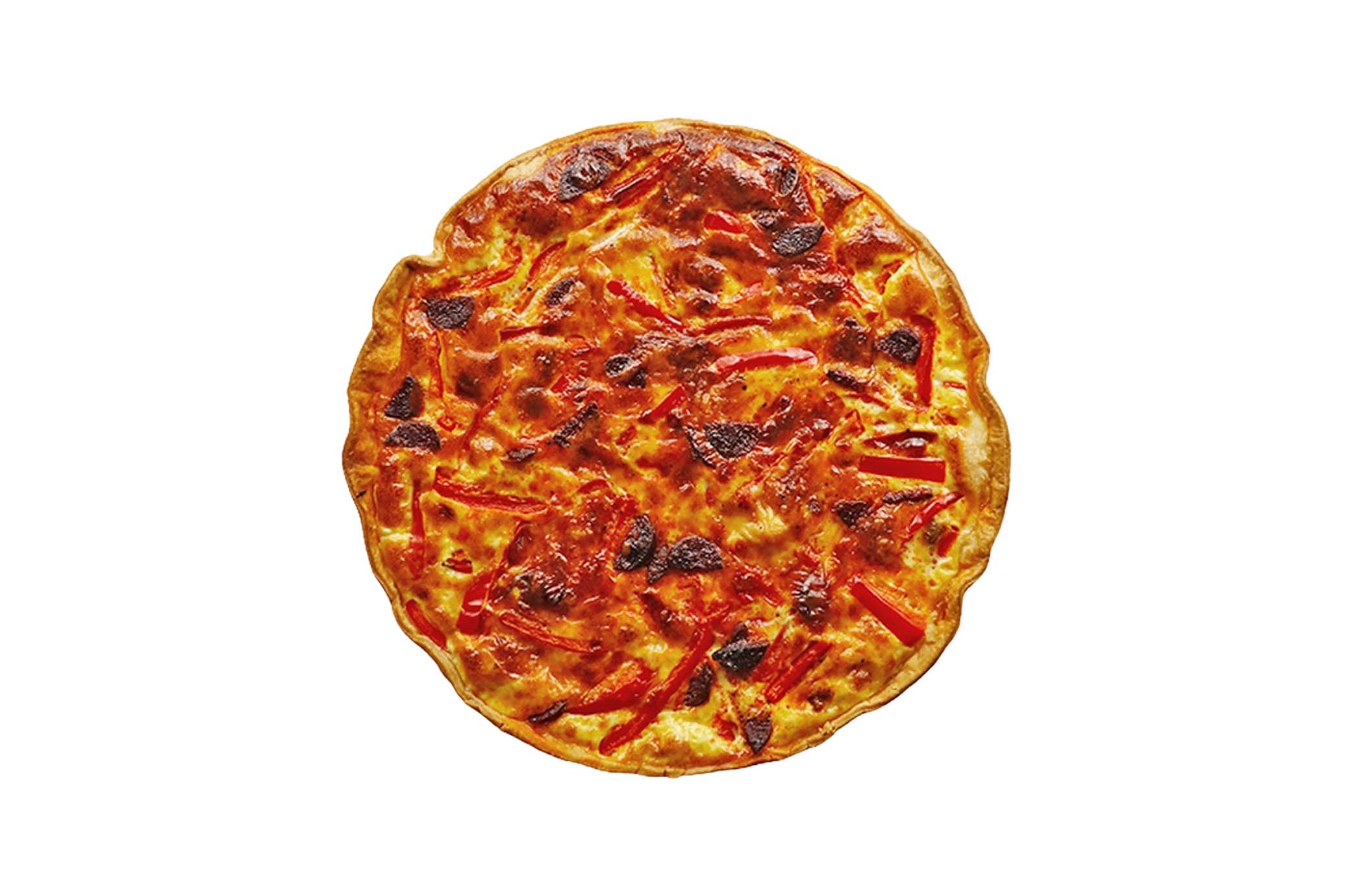 QUICHE CHORIZO POIVRONS