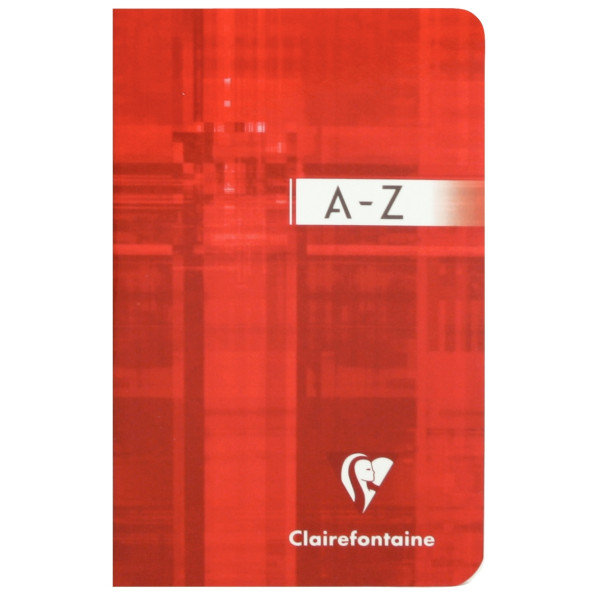 📒 Répertoire Piqué – 9 × 14 cm – 96 pages – Quadrillé 5 × 5 Rouge
