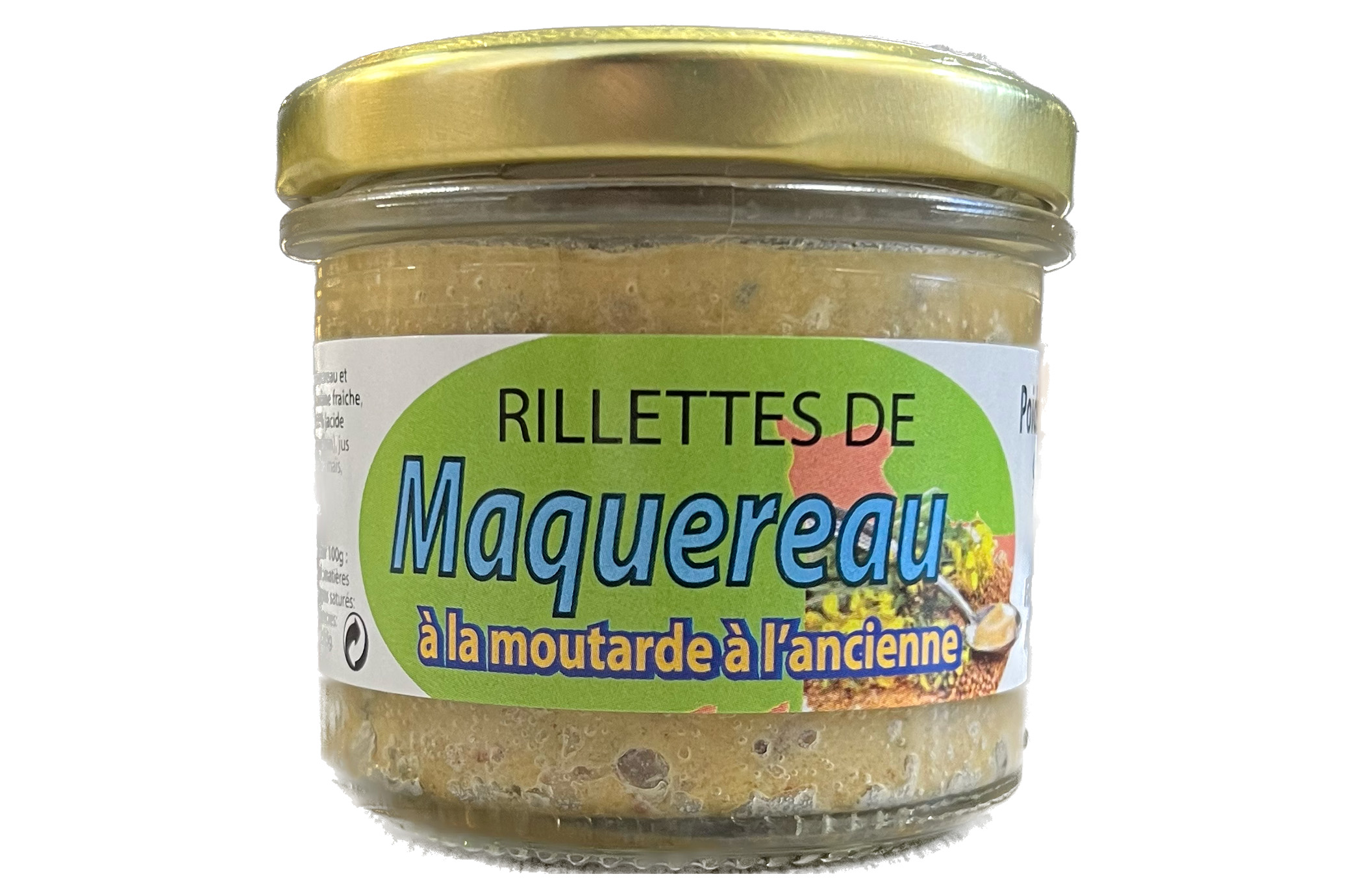 Rillette de maquereau à la moutarde 90g