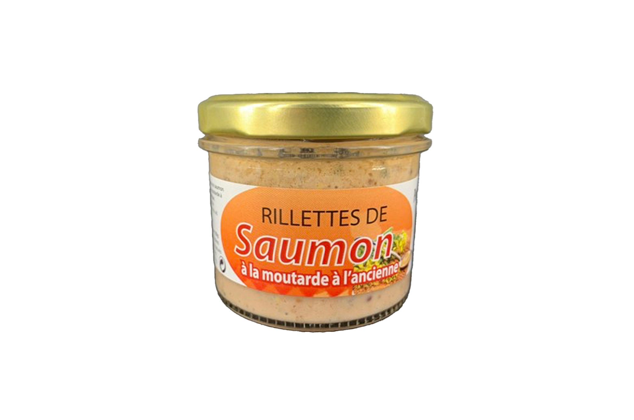 Rillettes de saumon à la moutarde à l'ancienne 90g