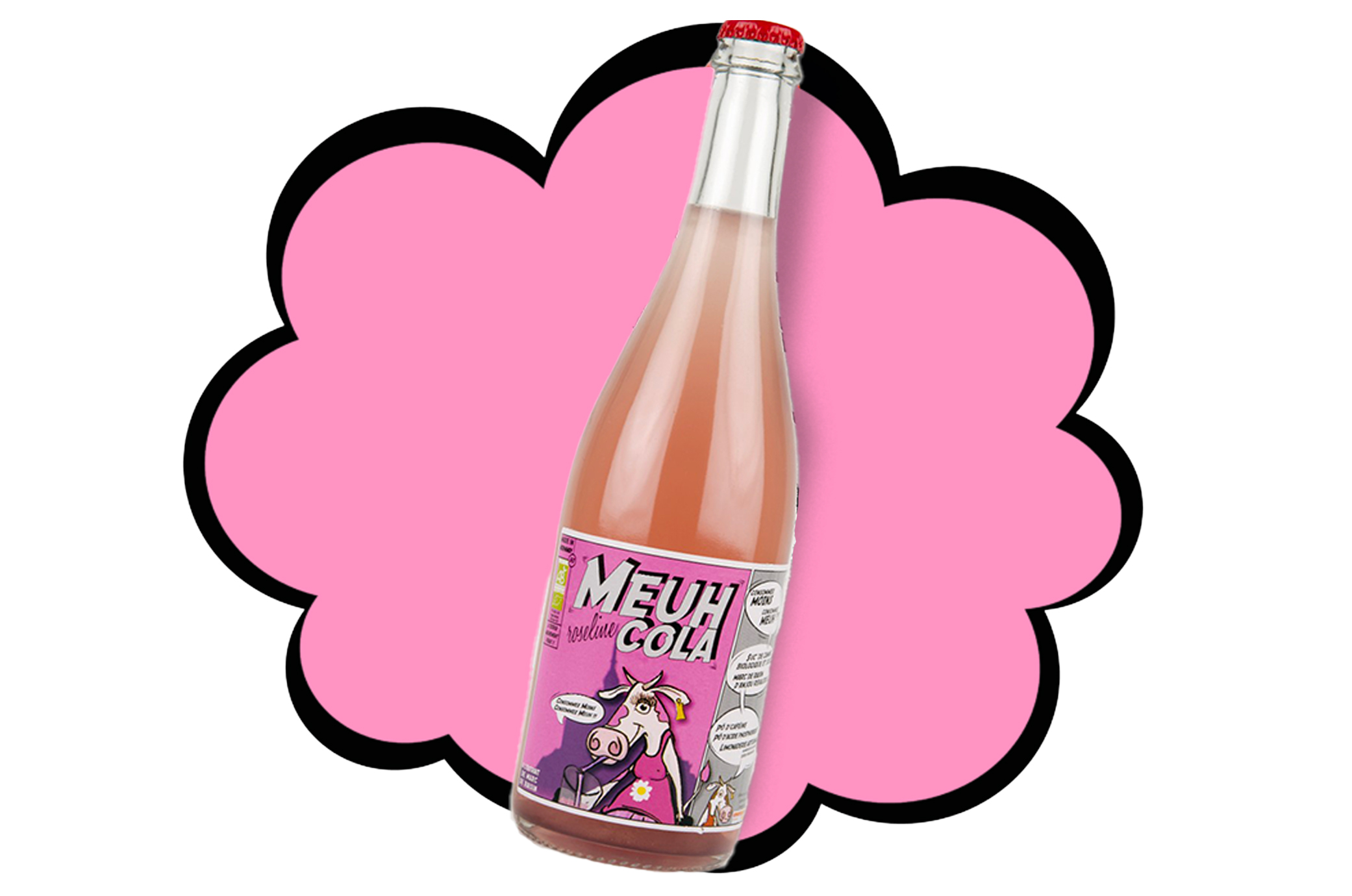 🌹🐄 Roseline – Cola Bio Rose 75cl – Meuh Cola