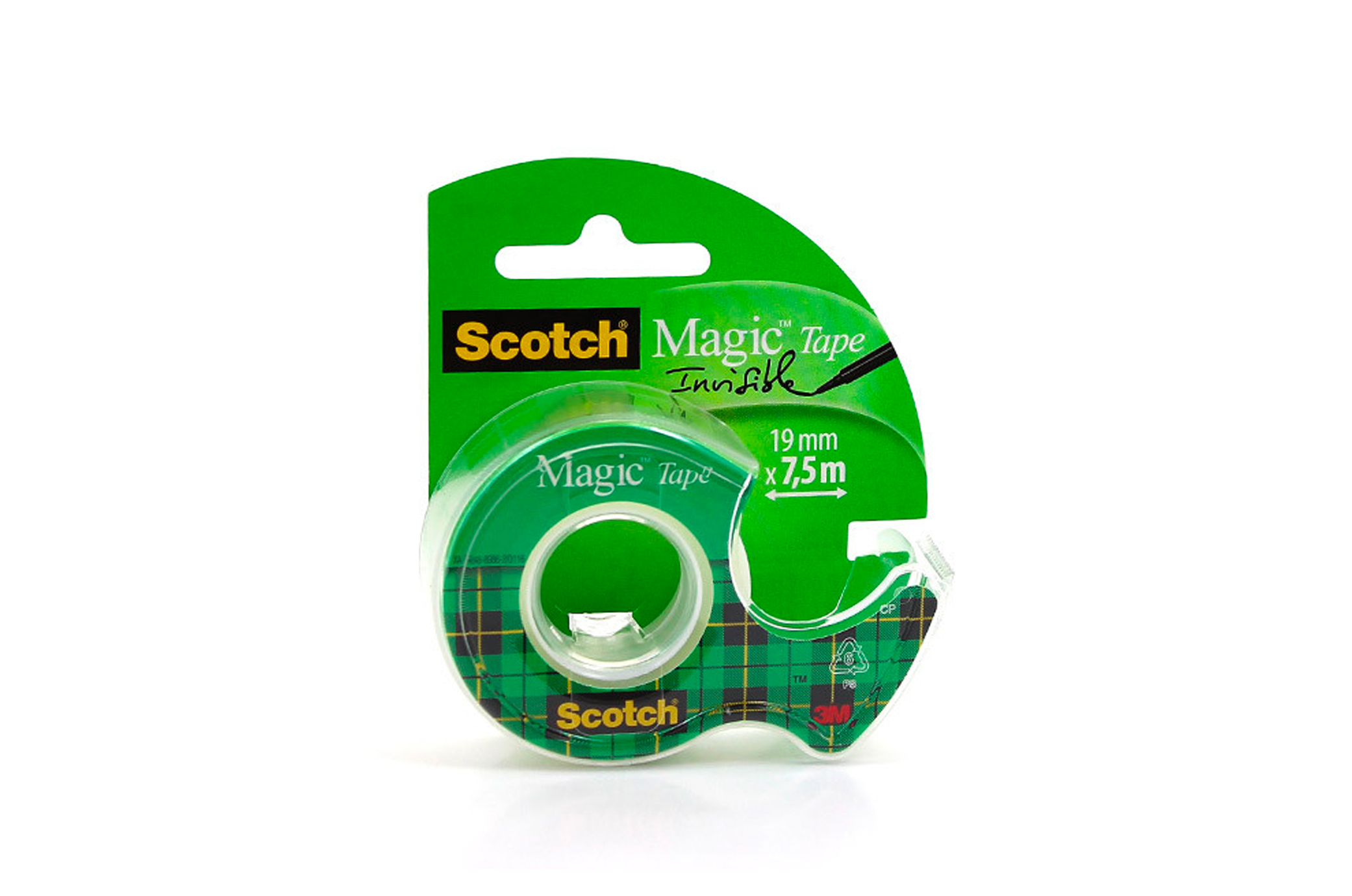 📎 Ruban Adhésif Scotch Magic Invisible – 19 mm × 7,5 m – Avec Dévidoir
