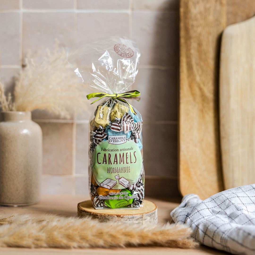 SACHET CARAMELS ASSORTIMENT "NORMANDIE" - 150G