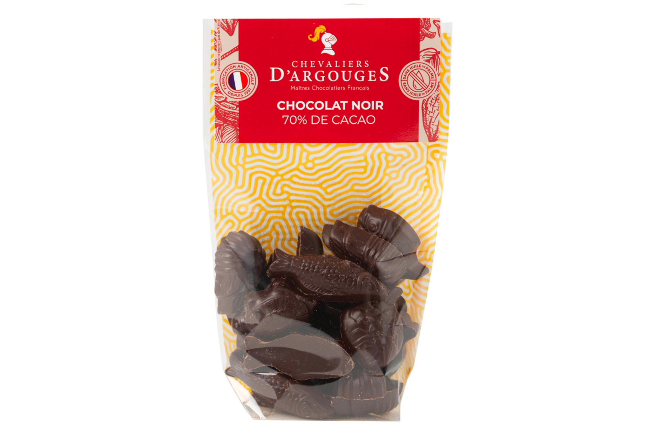 SACHET FRITURES CHOCOLAT NOIR 70% 110G