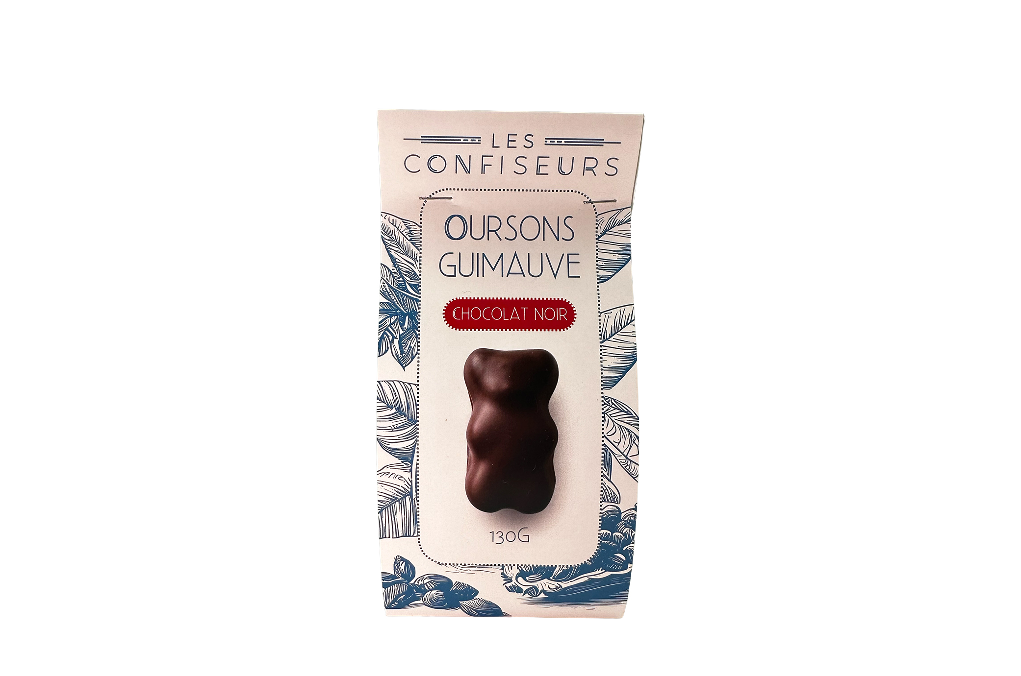 🍫 Sachet Guimauve Oursons 130g – Chocolat noir