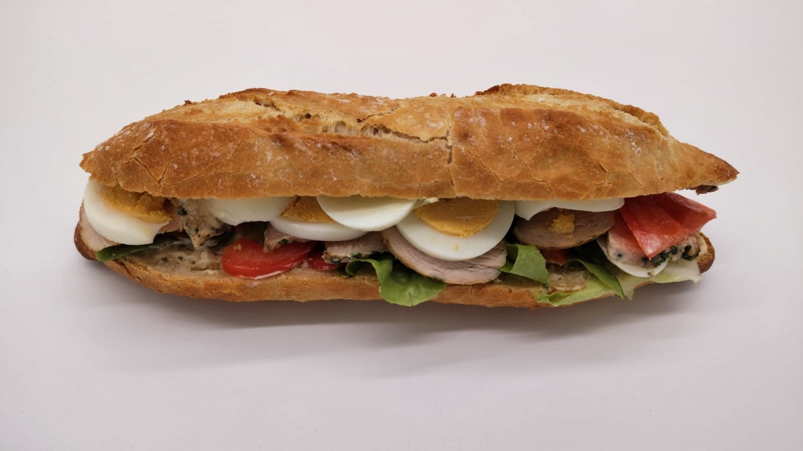 Sandwich poulet mayonnaise crudités (la cuisine de jeanine)