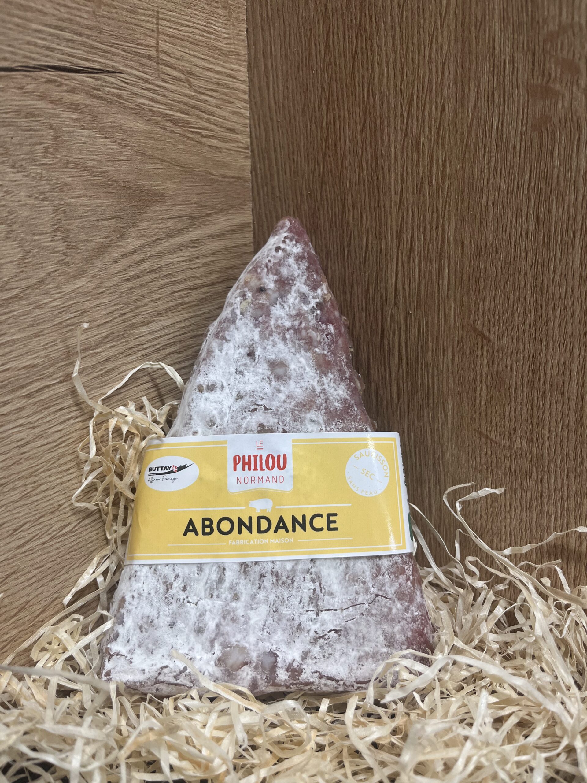 🧀🥓 Saucisson Sans Peau à l’Abondance 220g – Le Philou Normand