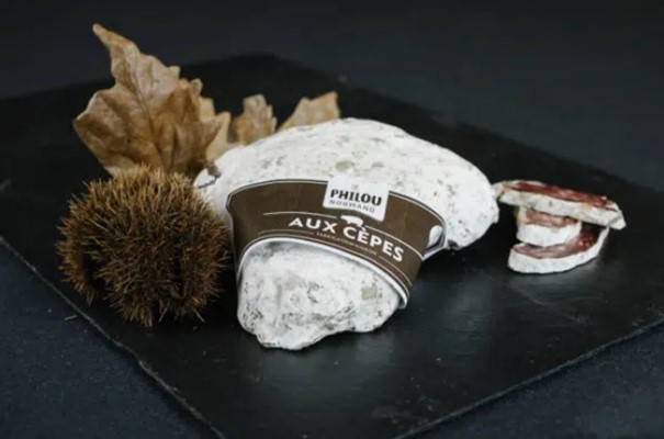 🍄🥓 Saucisson Sec aux Cèpes 220g – Le Philou Normand