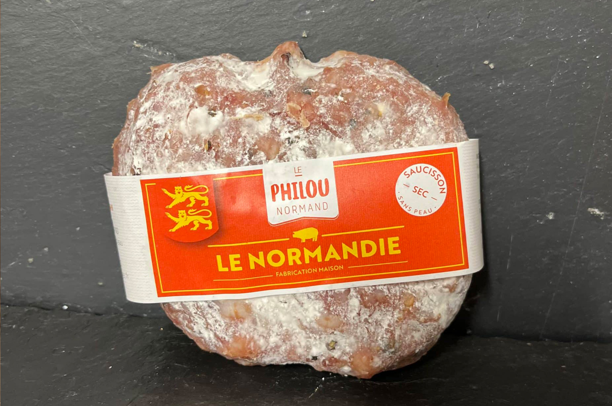 🥓🇫🇷 Saucisson Sec Normandie 220g – Le Philou Normand