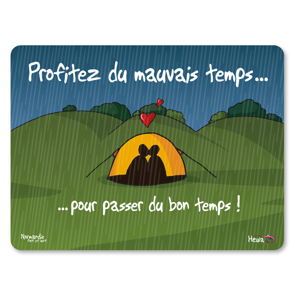 Set de table "Profitez du mauvais temps"