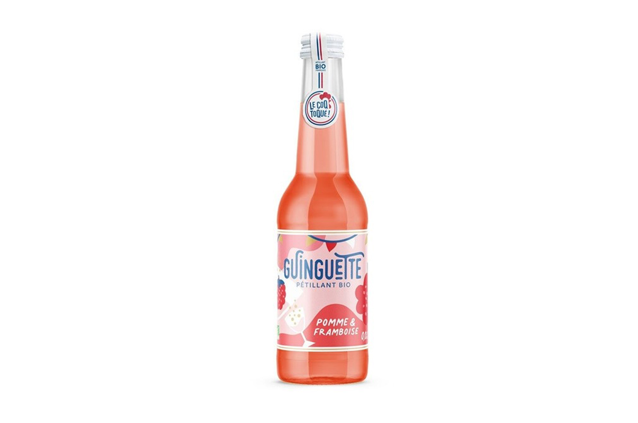 Soda artisanal pomme-framboise bio 27,5 cl