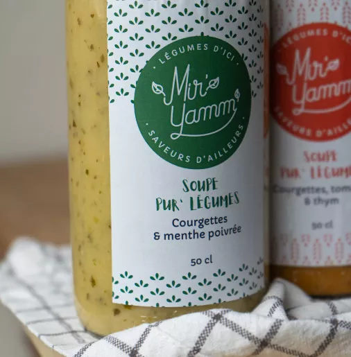 Soupe Pur'légumes Courgettes menthe poivrée 50cl