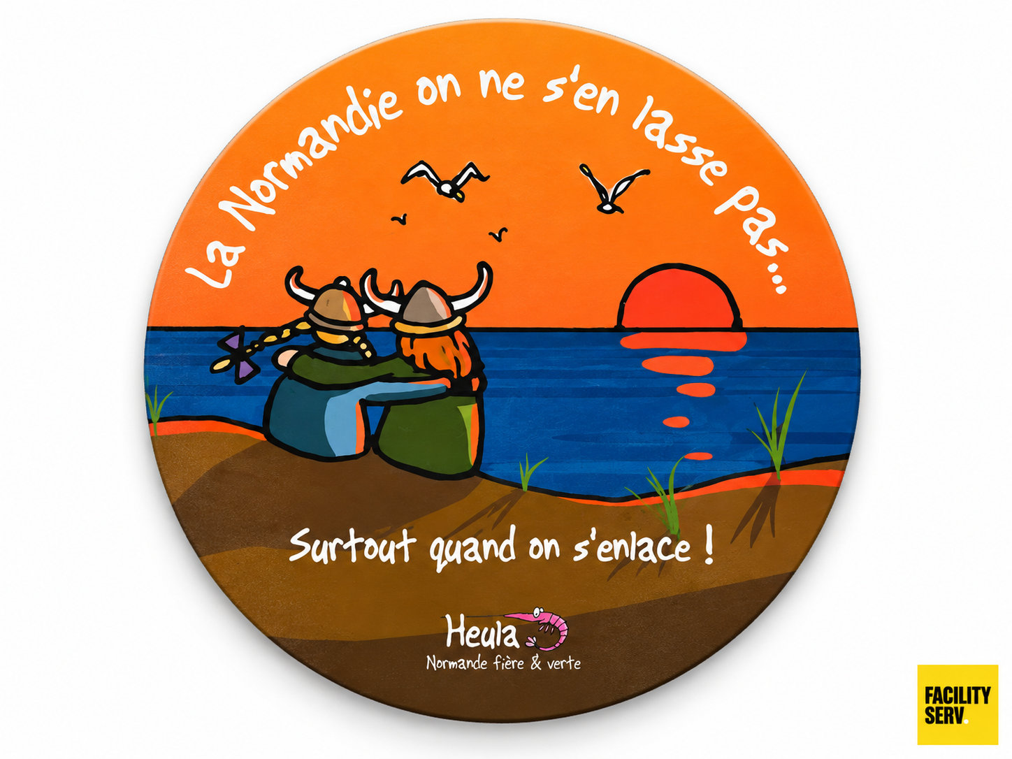 Sous-bock postable "On s'enlace"